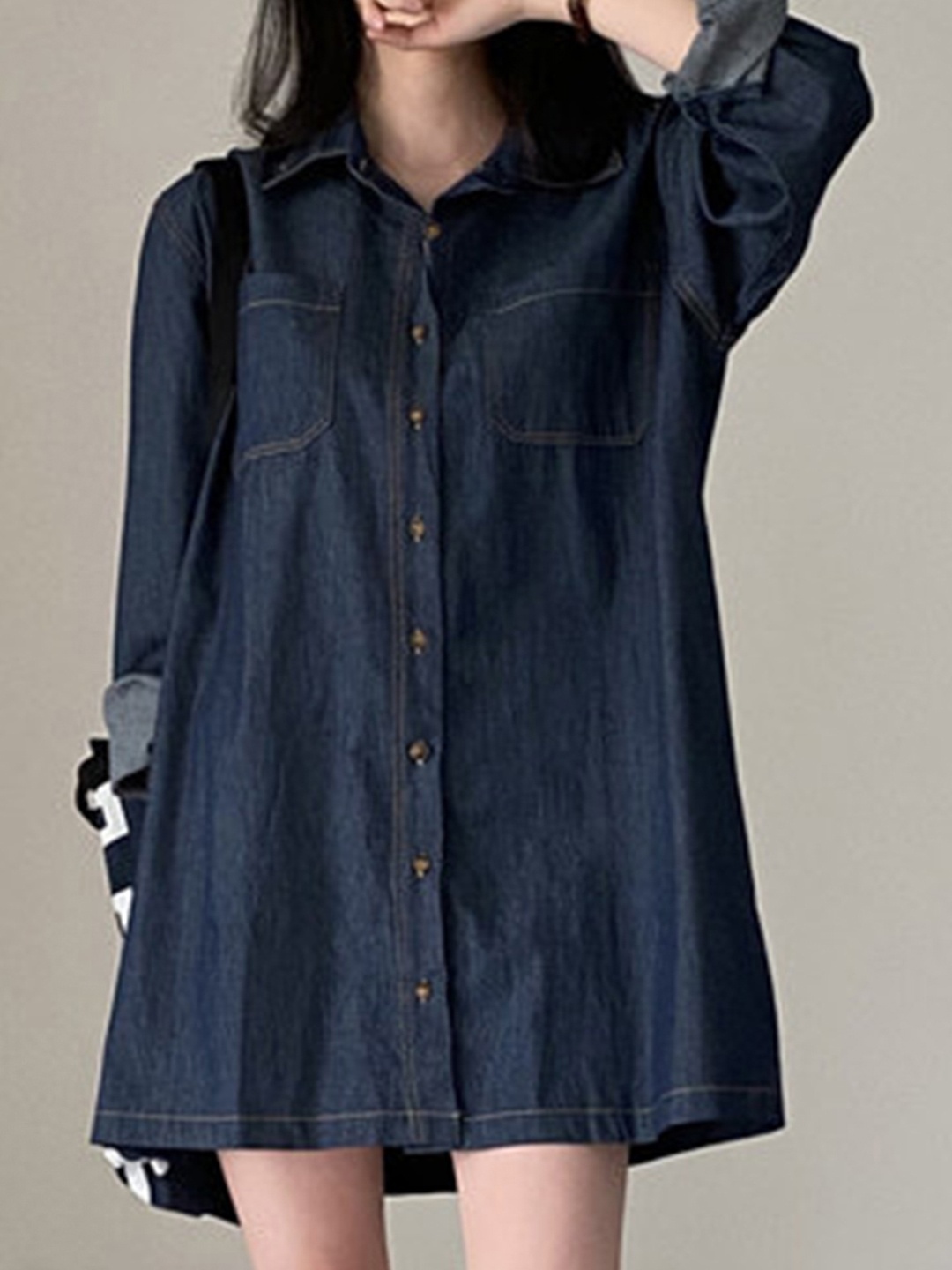 

LULU & SKY Shirt Dress, Blue