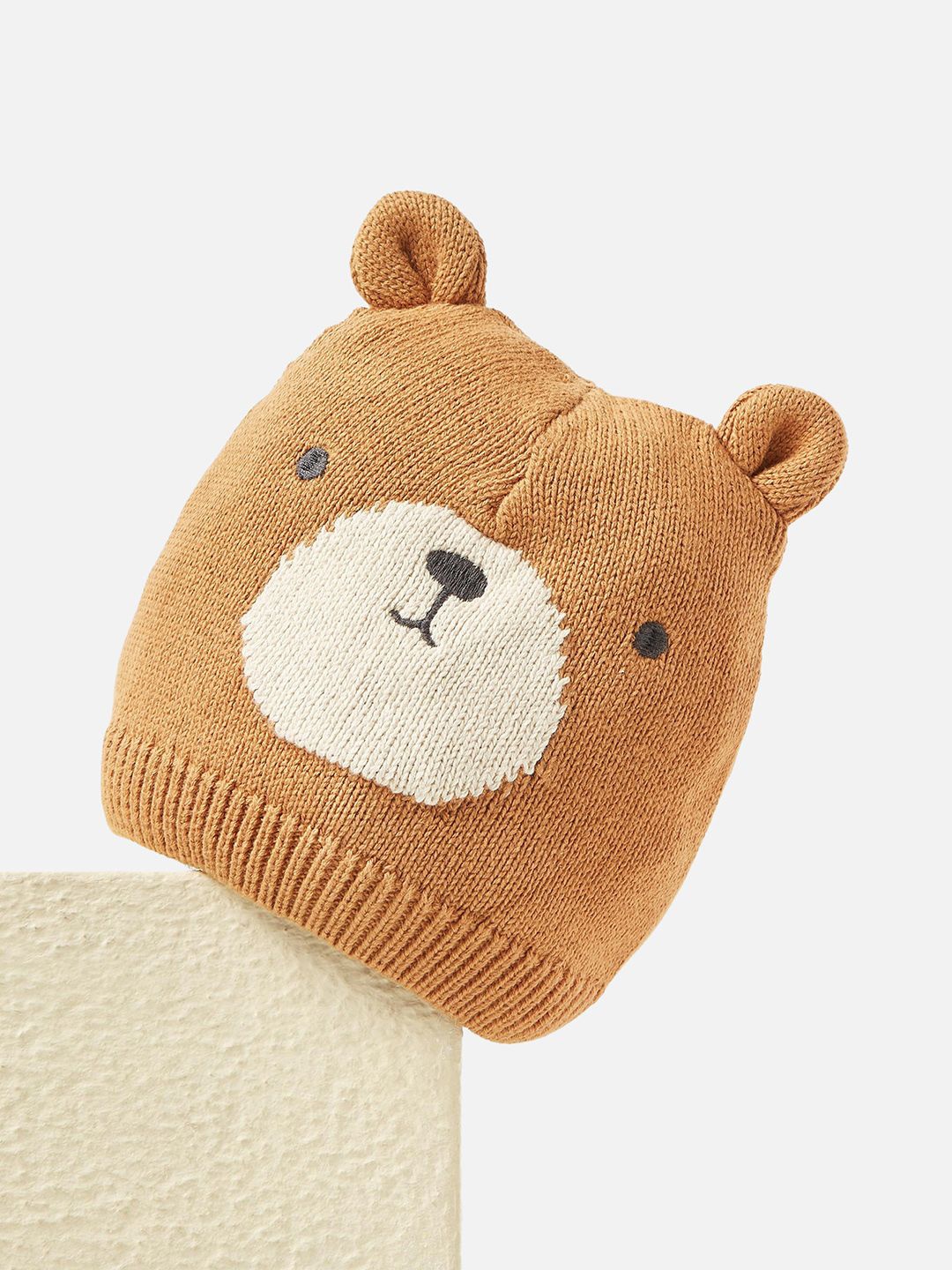 

Juniors by Babyshop Boys Printed Beanie, Brown