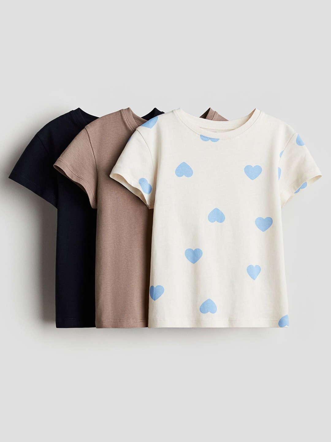 

H&M 3-Pack Cotton Tops, White