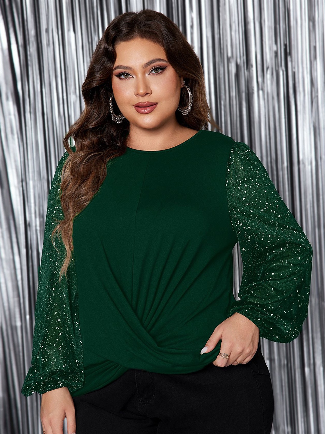 

StyleCast Curve Top, Green