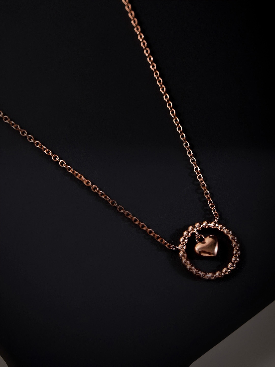 

DIAVO Sterling Silver Rose Gold-Plated Necklace