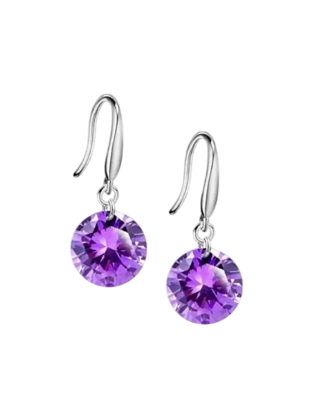 

Nilu's Collection Set Of 3 Silver-Plated Contemporary Cubic Zirconia Drop Earrings