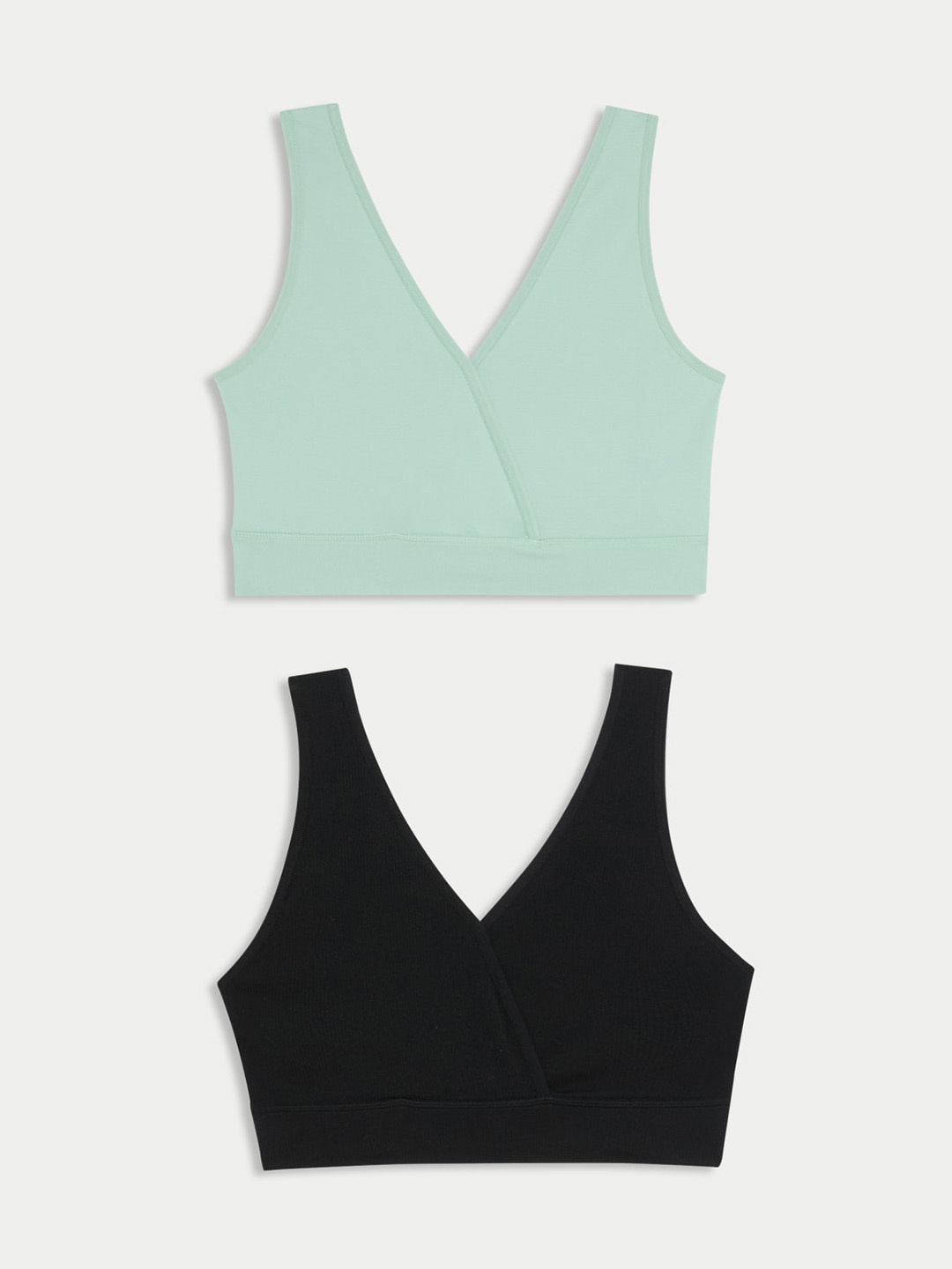 

Marks & Spencer Women Pack of 2 All Day Comfort Full Coverage Maternity Bra, Green
