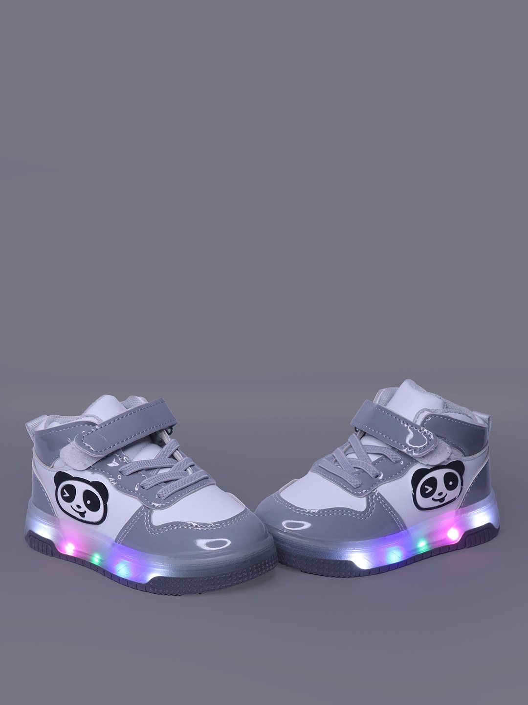 

NEW STEPS Unisex Kids PU Sneakers, Grey