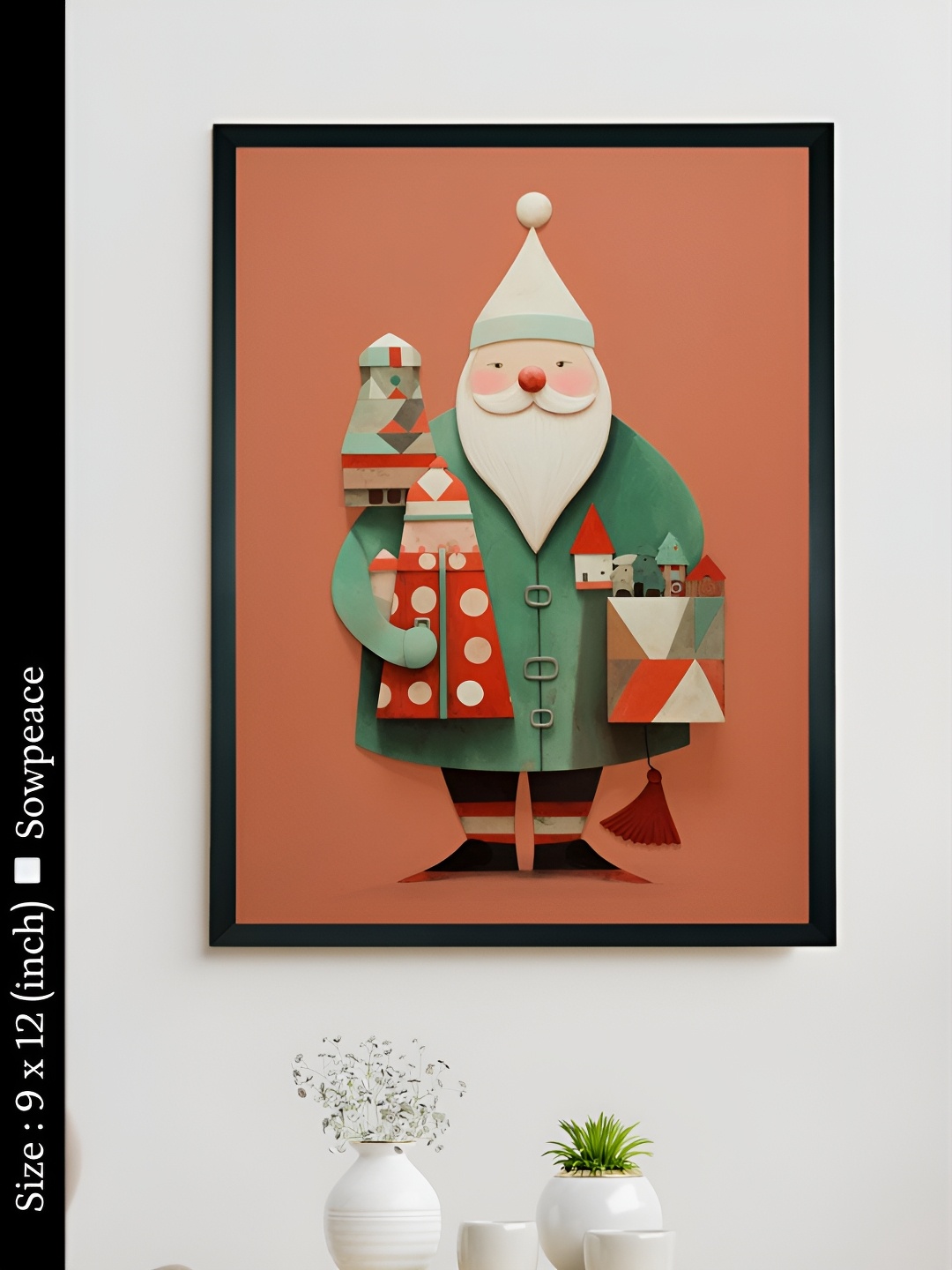 

SOWPEACE Rust & Green 1 Piece Canvas Other Wall Photographs