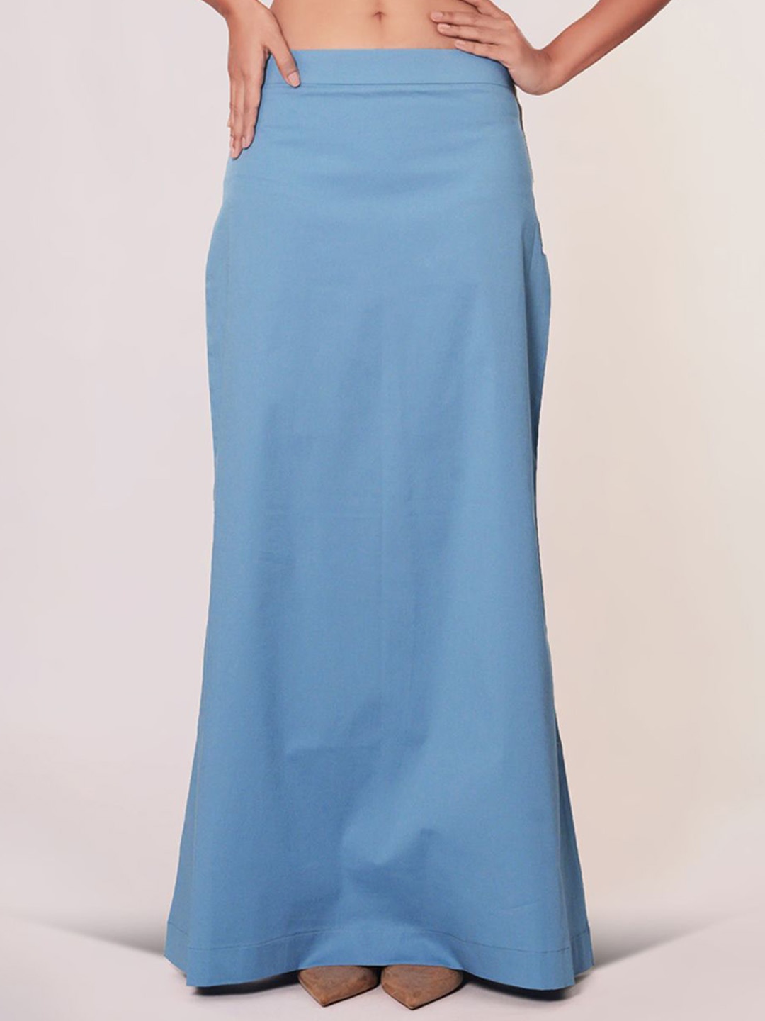 

I AM BY DOLLY JAIN D'coat Simple Petticoat Saree Shapewear, Blue