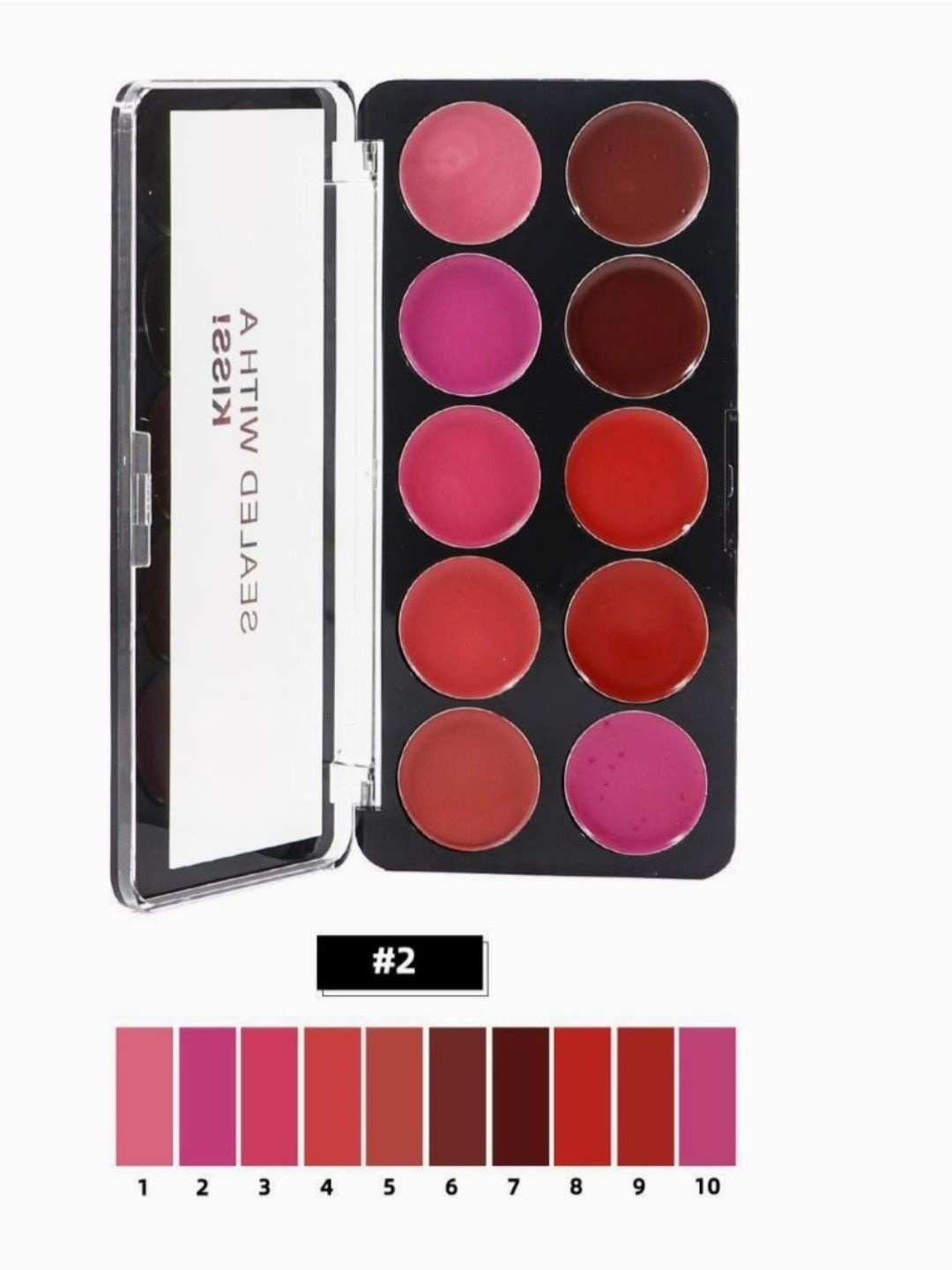

LAKYOU BEAUTY Sealed With A Kiss Lipstick Palette - 24 g - 02, Red