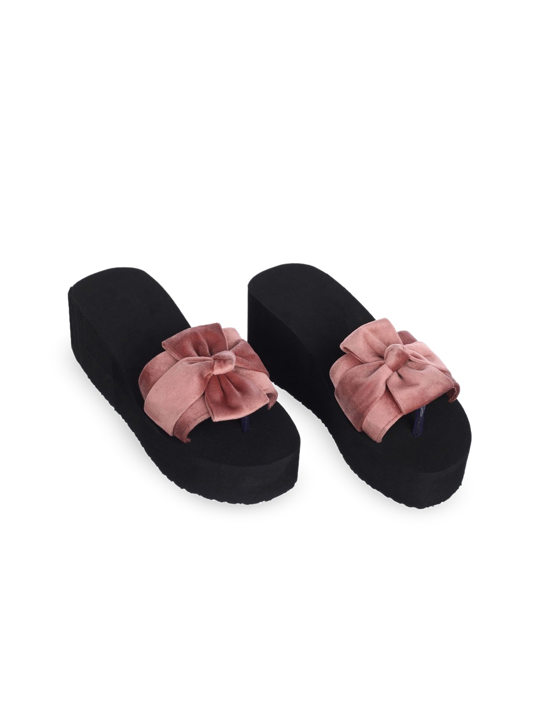 

ROSVI Women Mid-Top Platform Sandals, Black