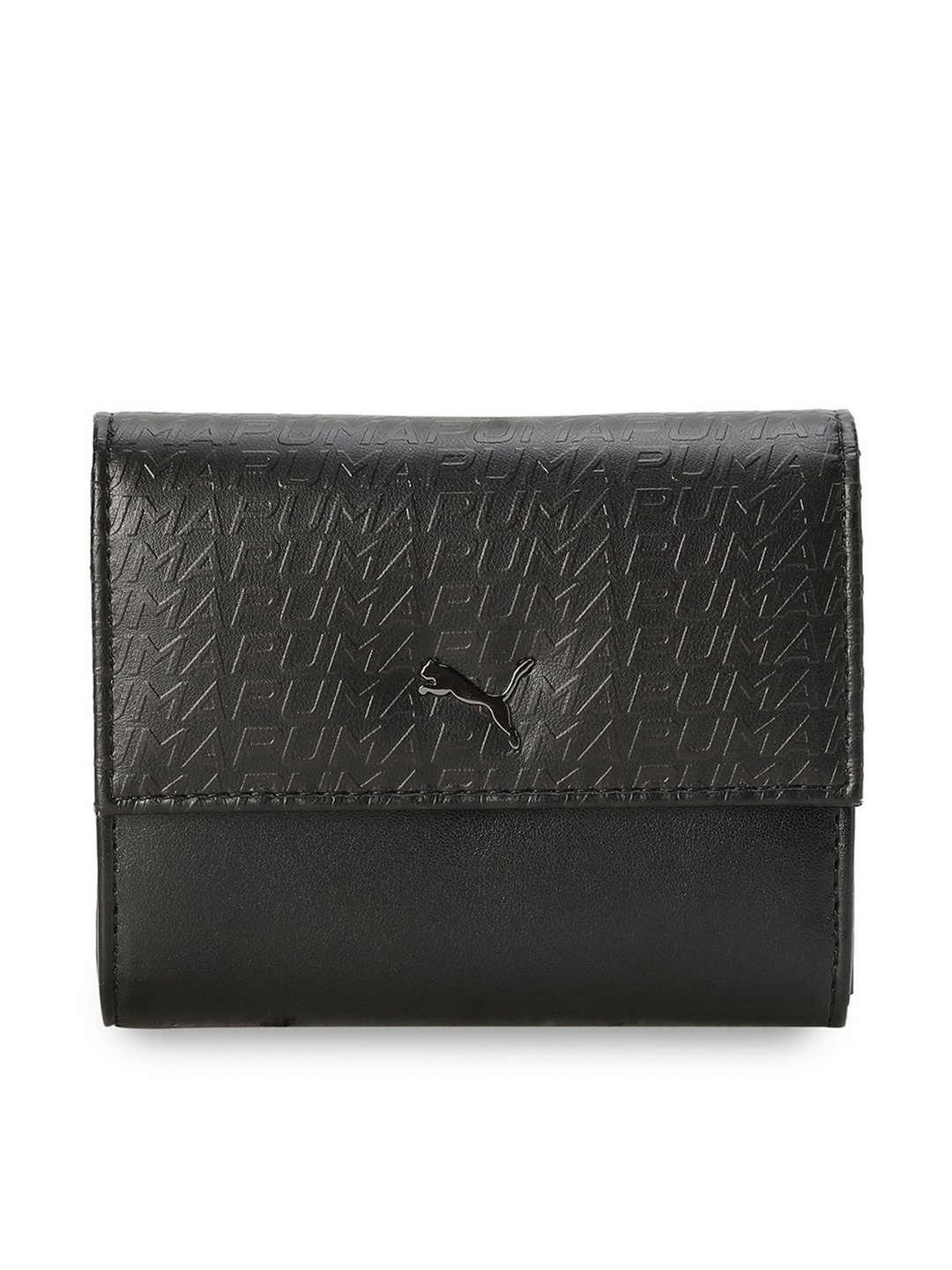 

Puma Unisex Brand Logo Textured SIGNATURE Small Wallet, Black