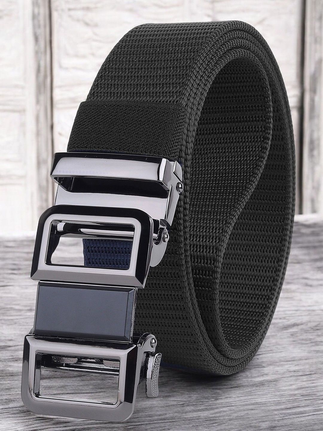 

glitchez Men Formal Belt, Black