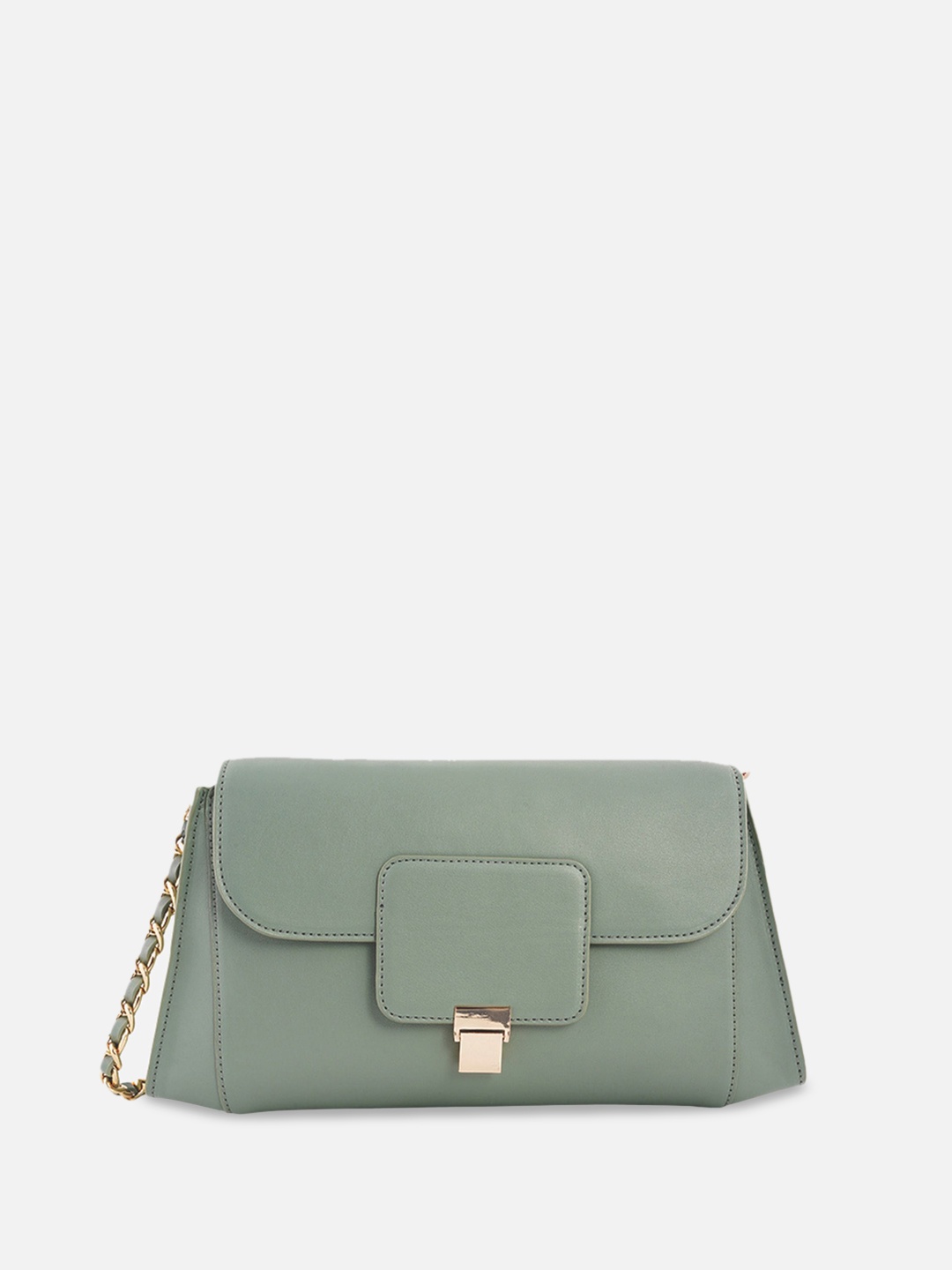 

Monadaa Structured Sling Bag, Sea green