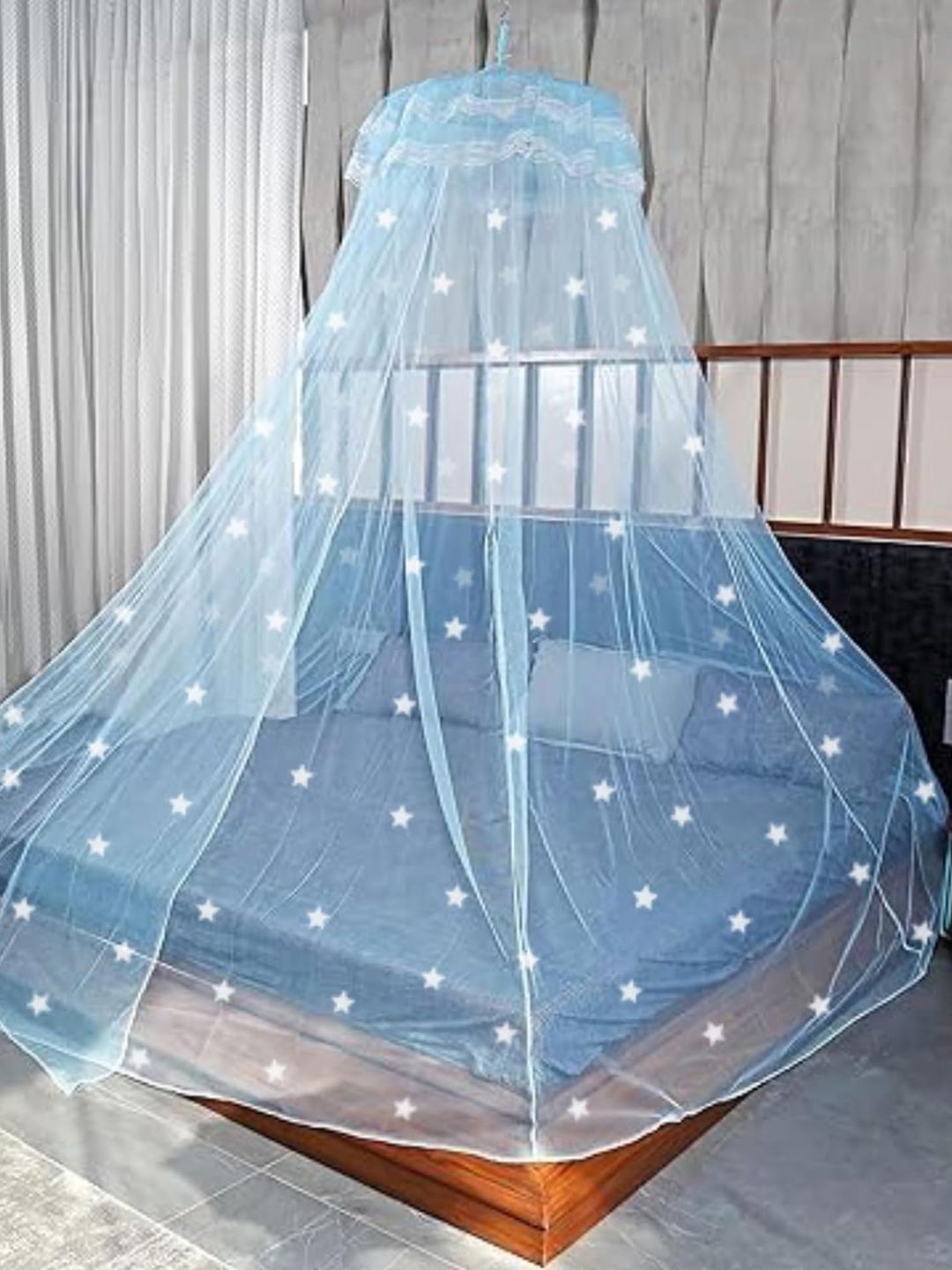 

Classic Mosquito Net Blue Super King Size Hanging Mosquito Net