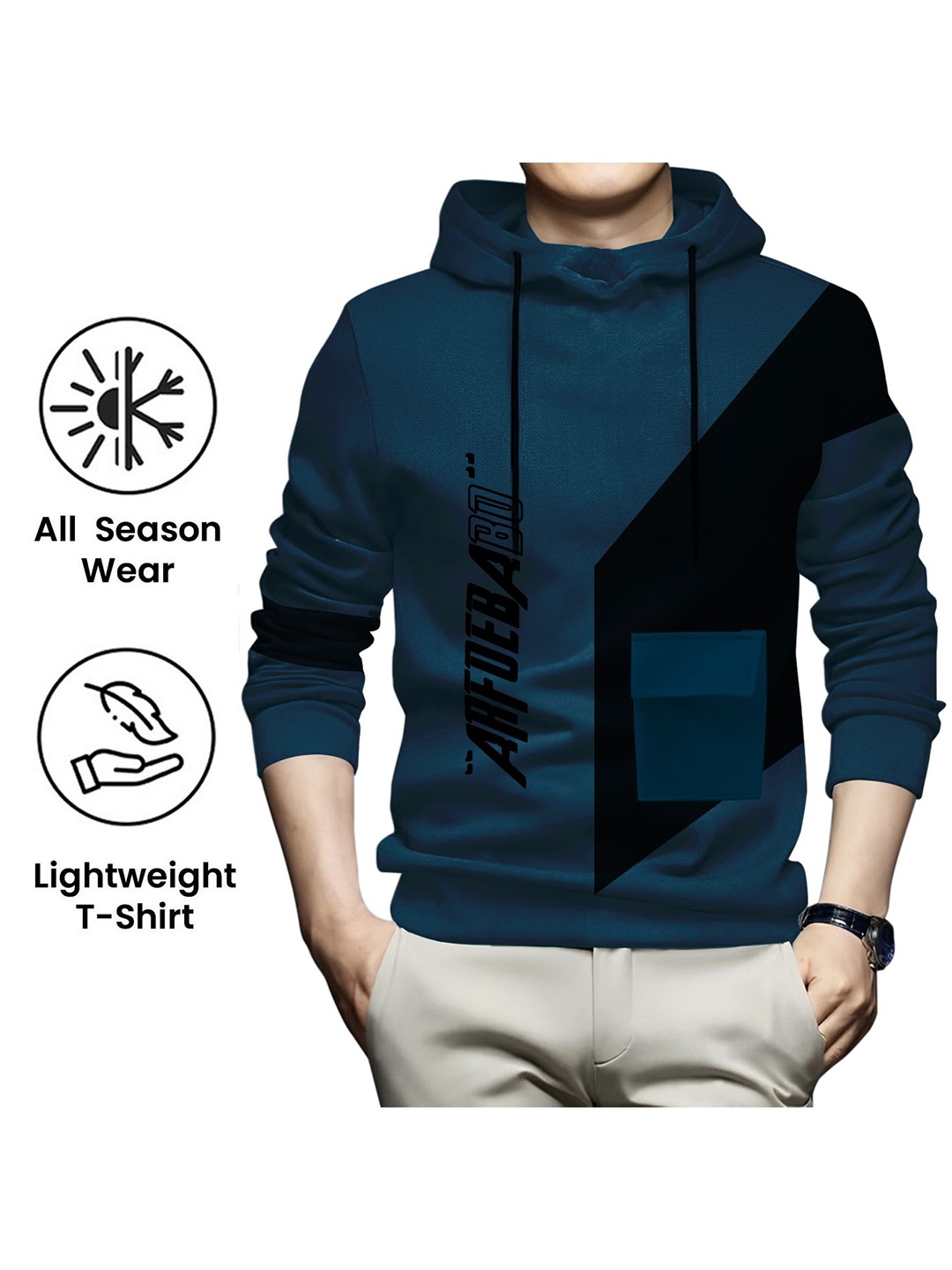 

AUSK Solid Full Sleeve Henley Neck Tshirt, Teal
