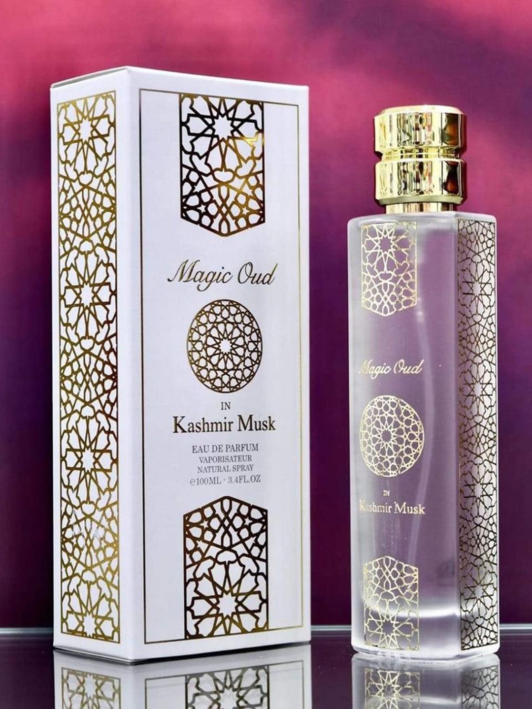 

Paris Corner Perfumes Magic Oud Kashmir Musk Long Lasting Eau De Parfum - 100 ml, Transparent