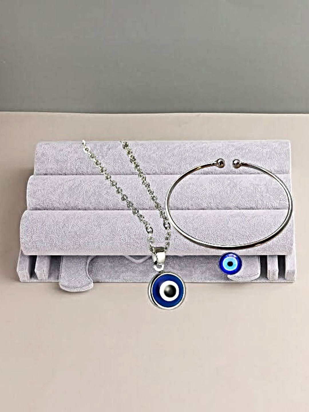 

Proplady Evil Eye Bracelet & Necklace, Silver