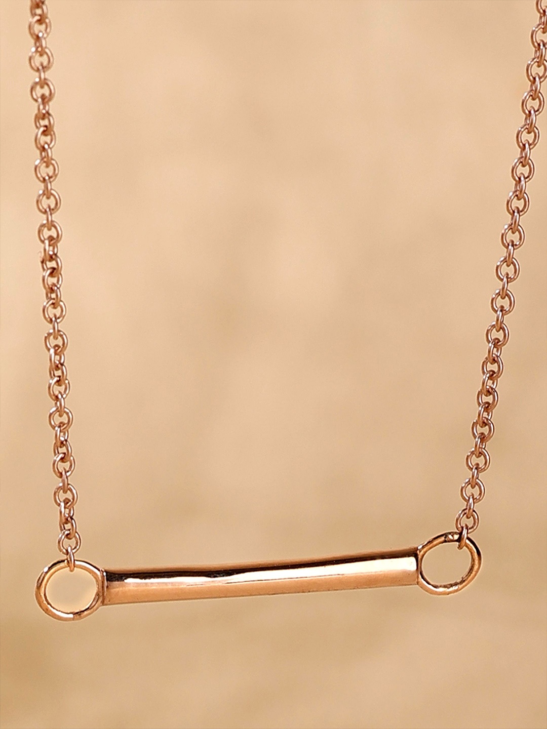 

DIAVO 925 Sterling Silver Rose Gold-Plated Minimal Chain