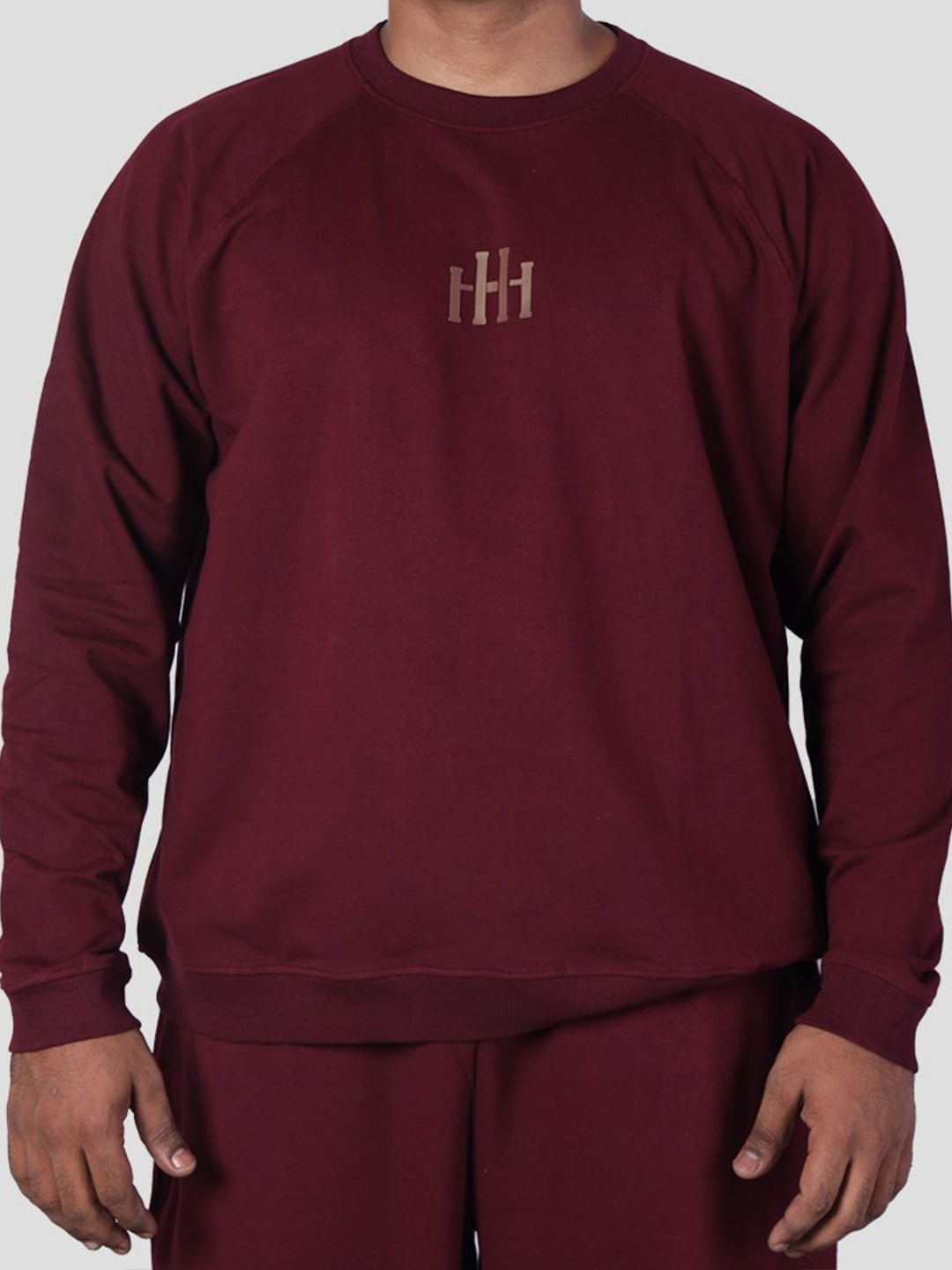 

HOP HEAD Men Round Neck Sweatshirt, Maroon