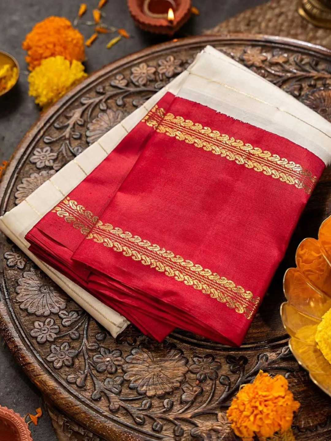 

Visit Wear Woven Design Zari Pure Silk Banarasi Saree, White