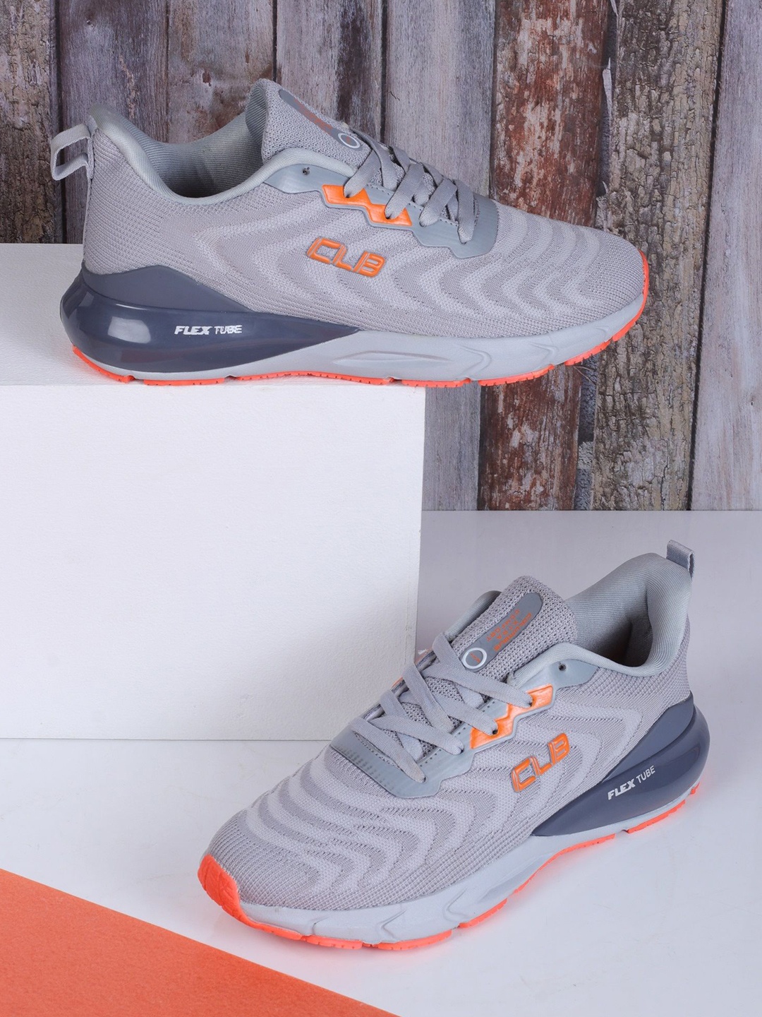

Columbus Men Mesh Running Non-Marking Sports Shoes, Grey
