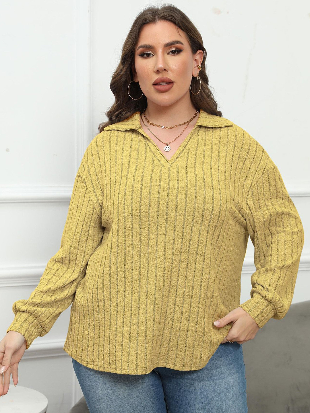 

StyleCast Curve Top, Yellow