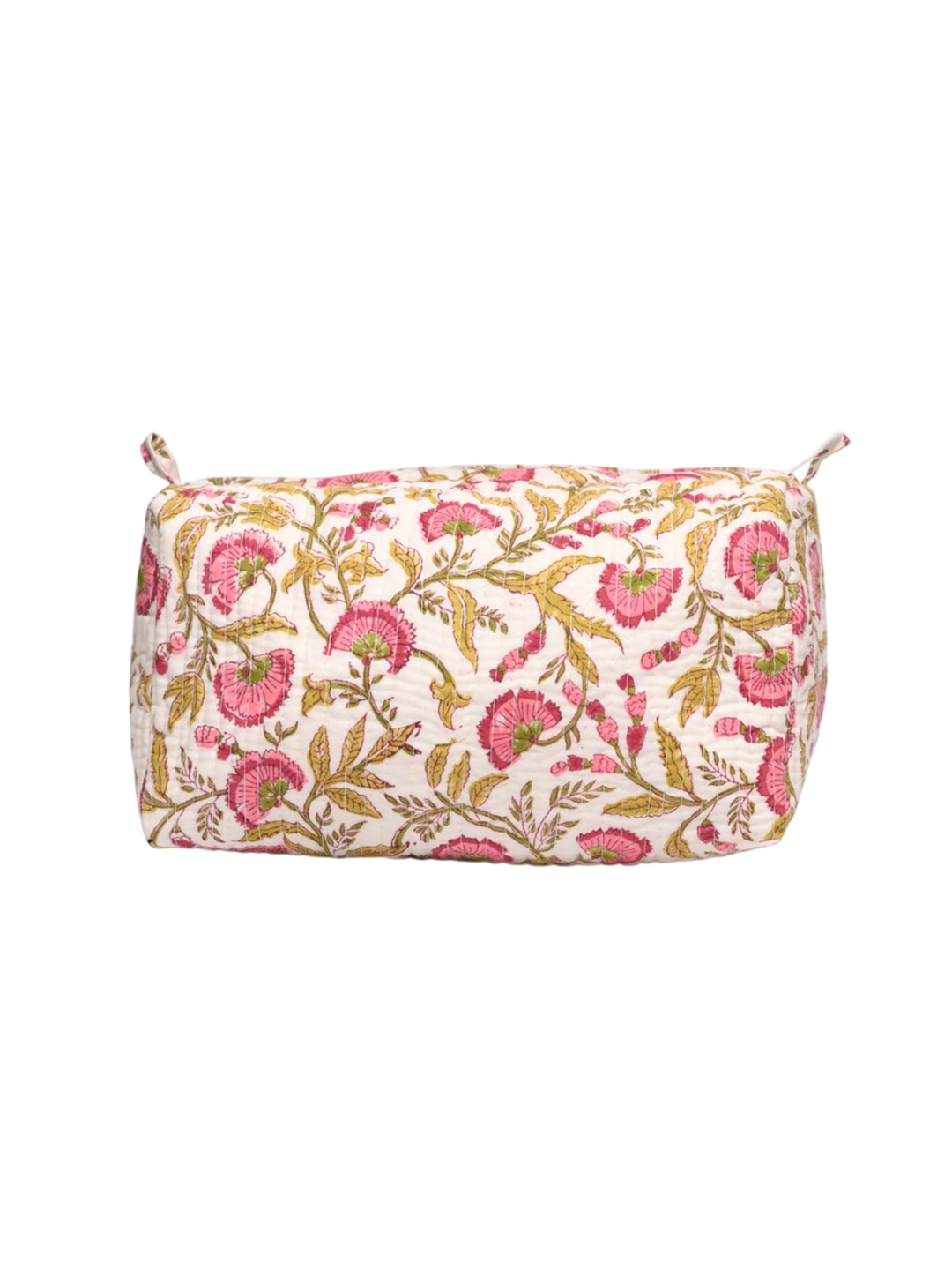 

Block N Style Unisex Floral Printed Waterproof Pouch Travel Accessory, Cream