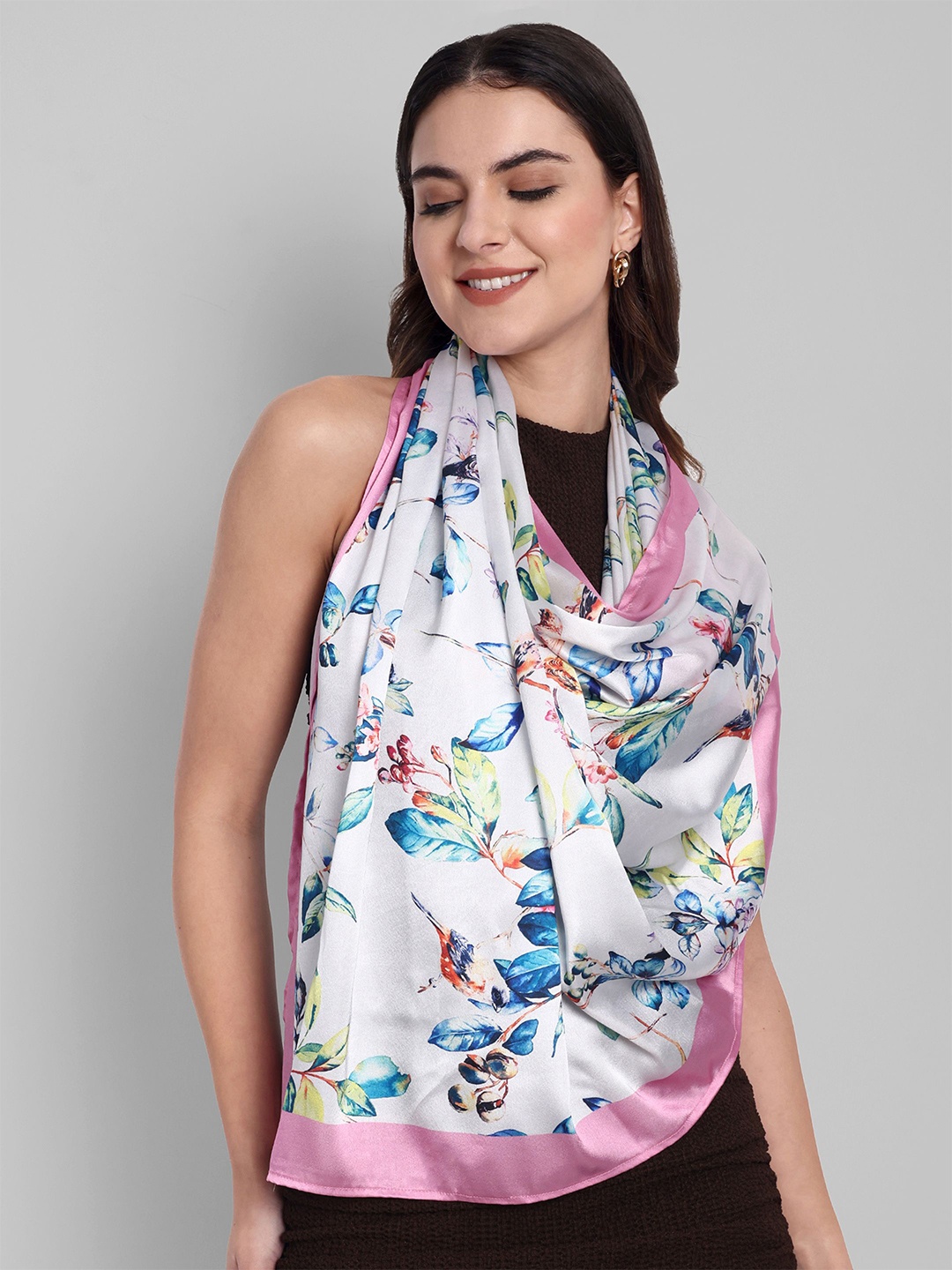 

Sarisp Women Printed Scarf, White