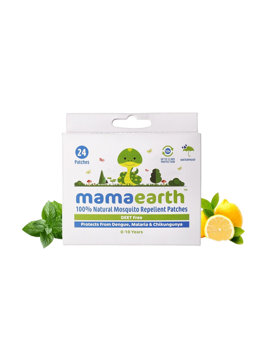 

Mamaearth Natural Repellent Mosquito Patches - 24-Pcs, Off white