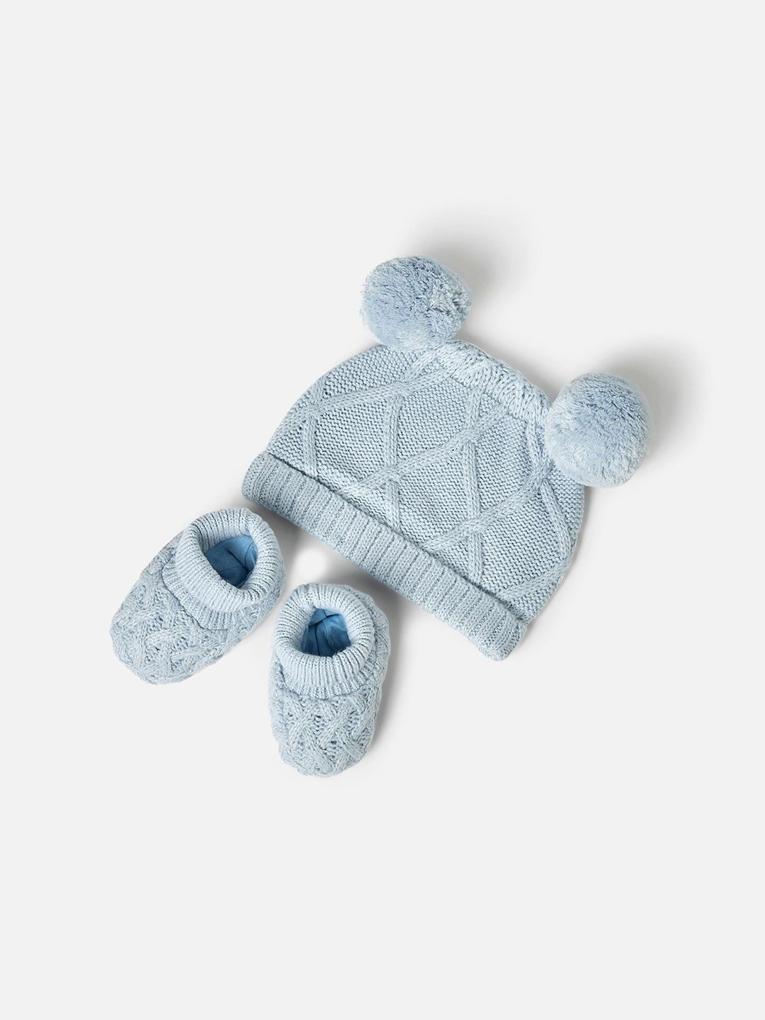 

Juniors by Babyshop Unisex Kids Self Design Beanie, Blue