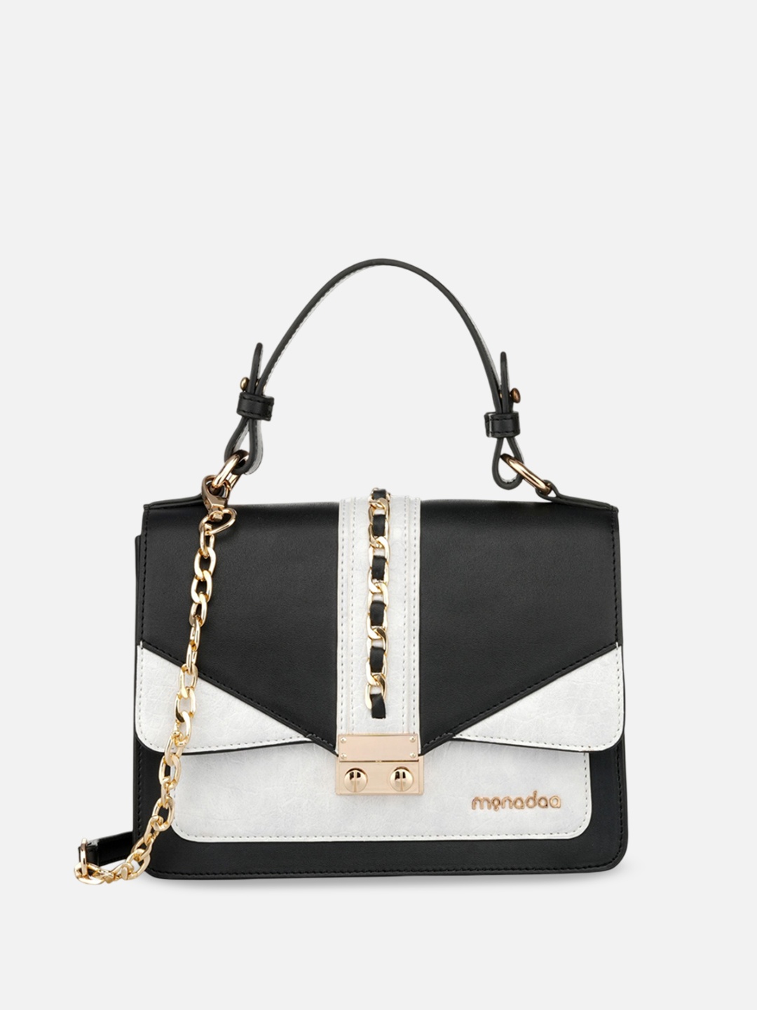 

Monadaa Structured Handheld Bag, Black