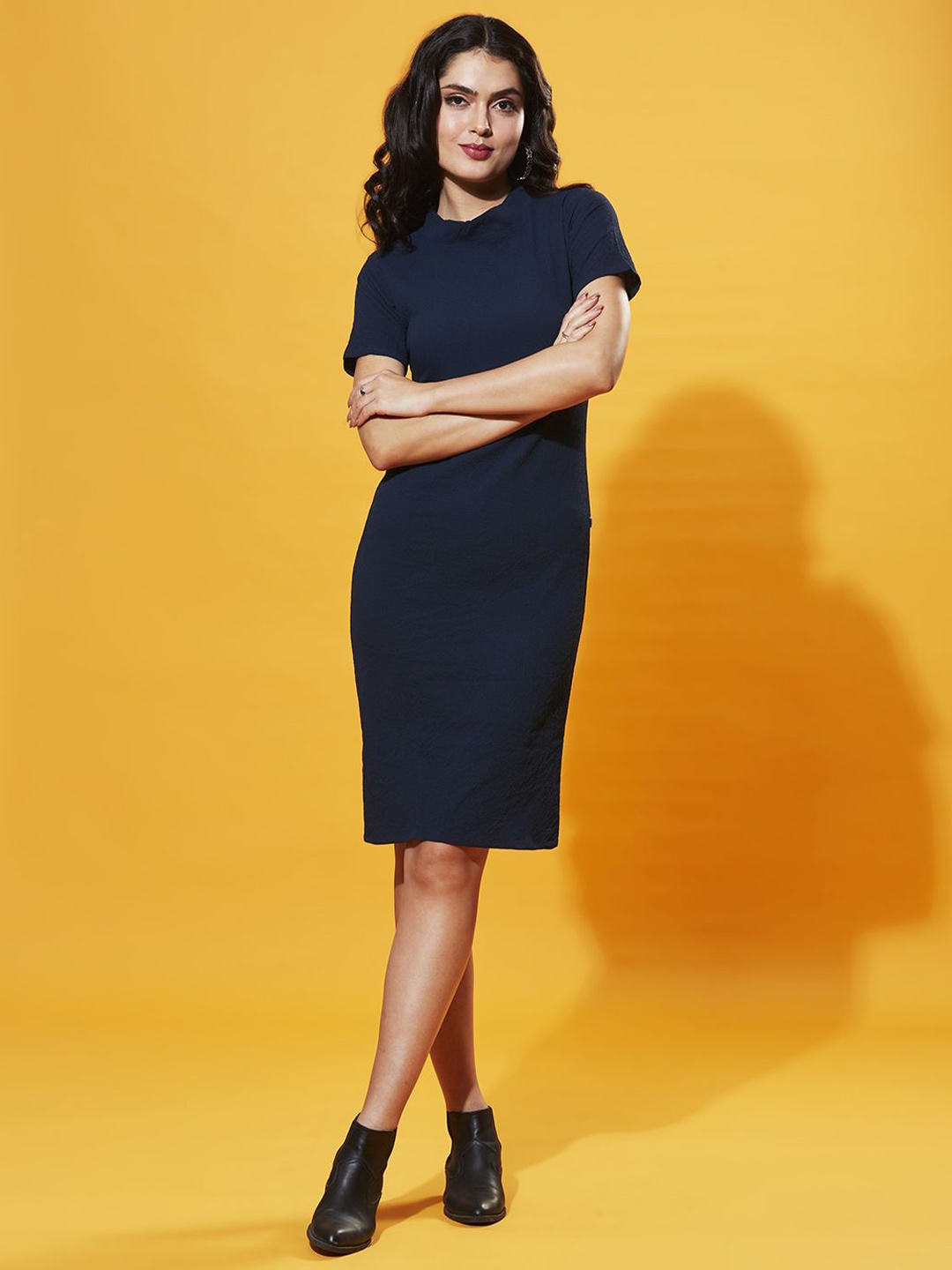 

HERE&NOW Women Sheath Dress, Blue