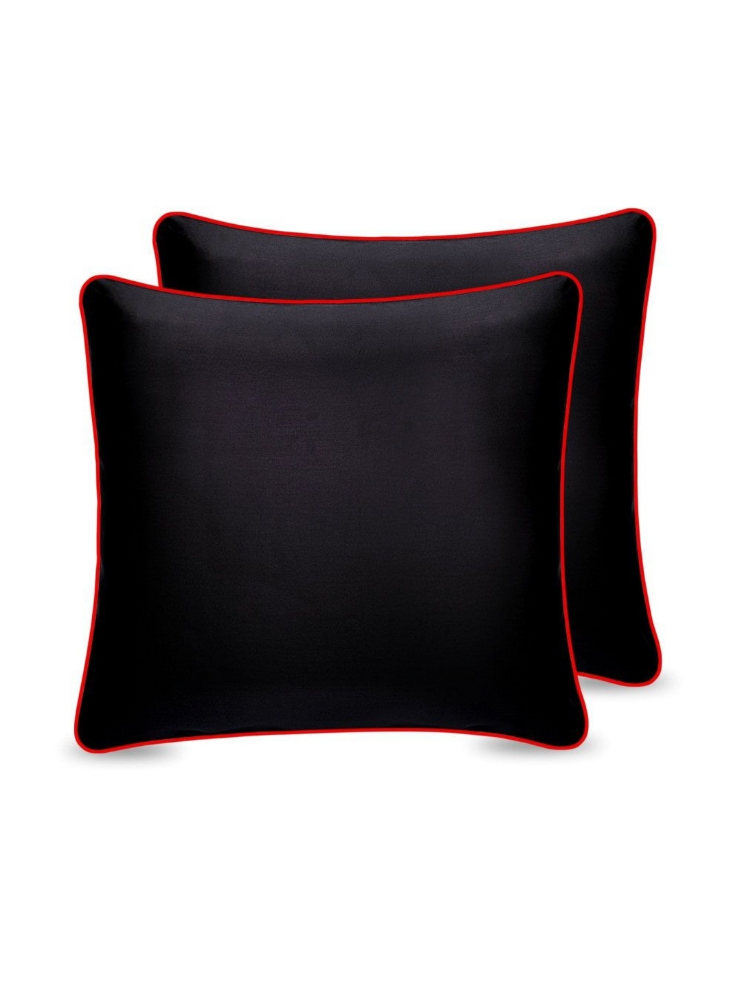 

DR.ORTHO Black & Red 2 Pieces Memory Foam Filled Cotton Therapedic Car Pillows