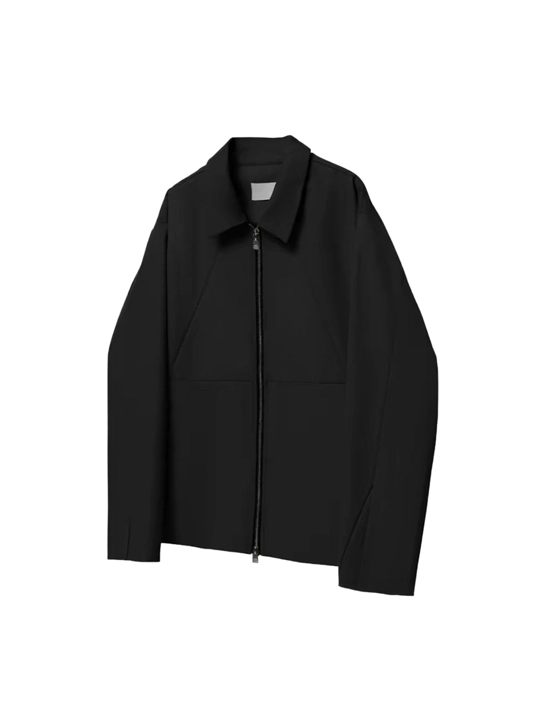 

HERE&NOW Men Spread Collar Solid Casual Tailored Jacket, Black