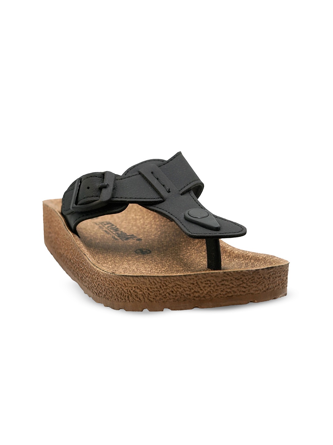 

Aerowalk Women Open Toe T-Strap Flats, Black