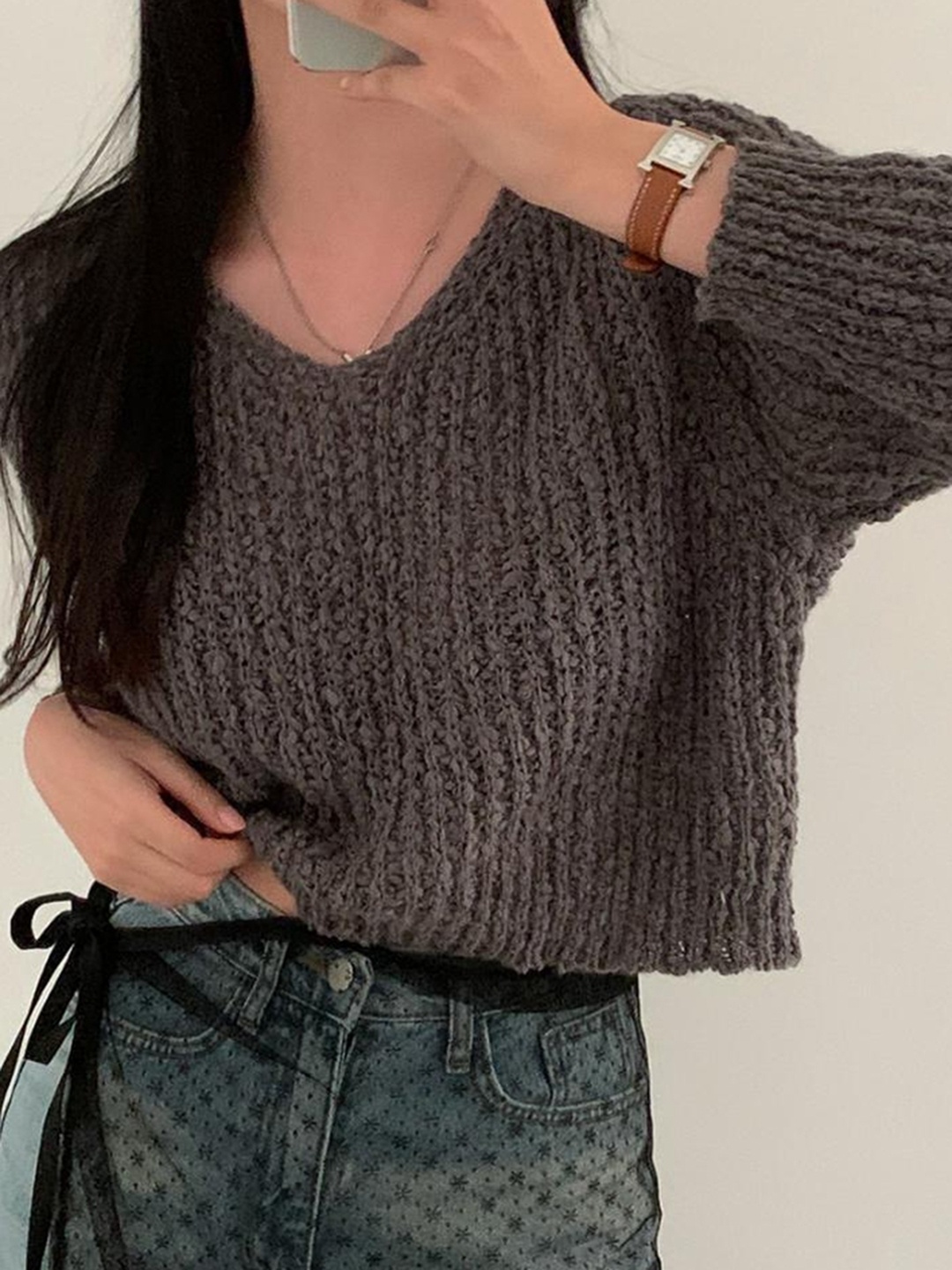 

LULU & SKY Batwing Sleeve Top, Grey