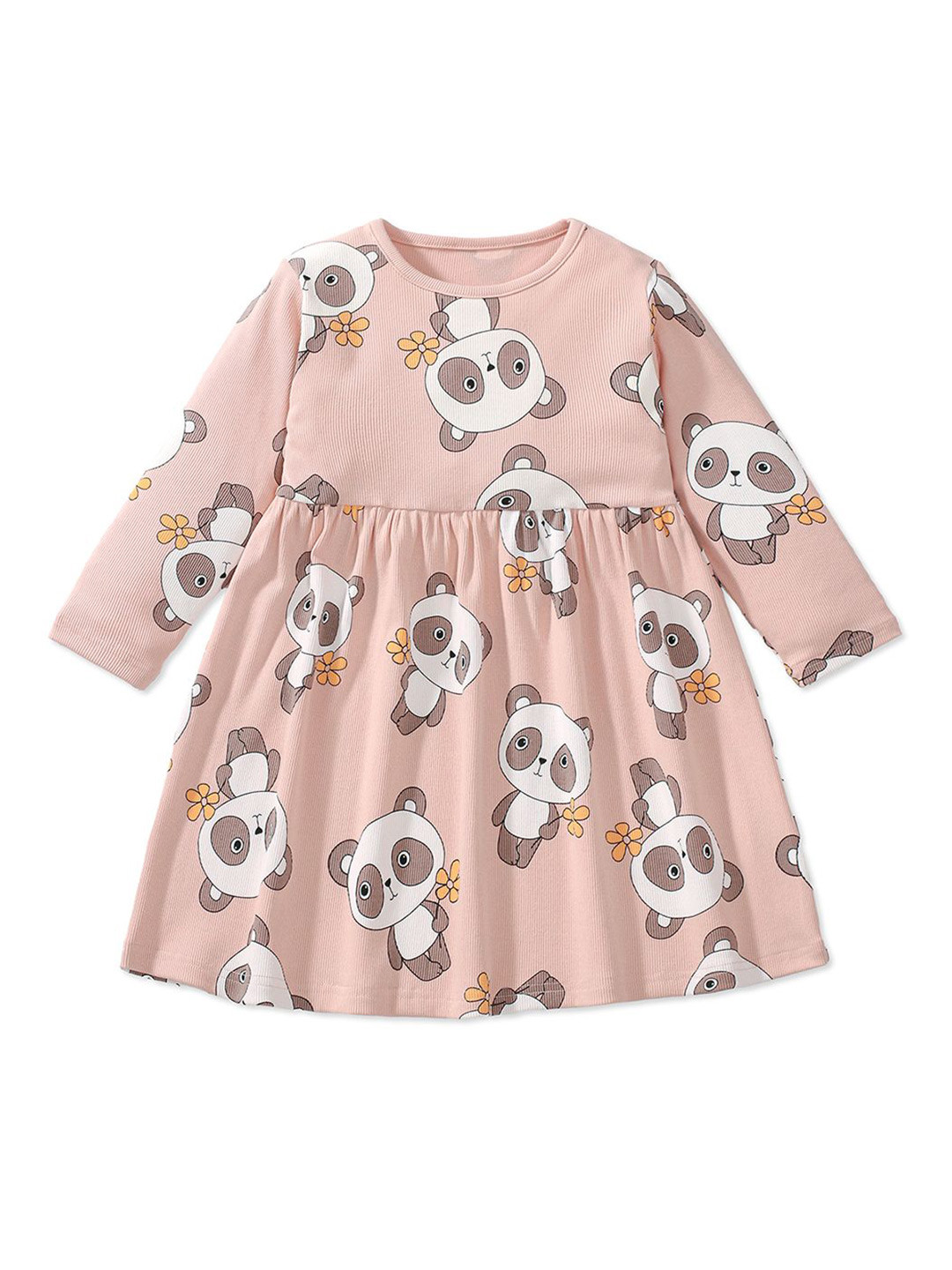 

JC SPARKLE Girls Floral Printed Fit & Flare Dress, Pink