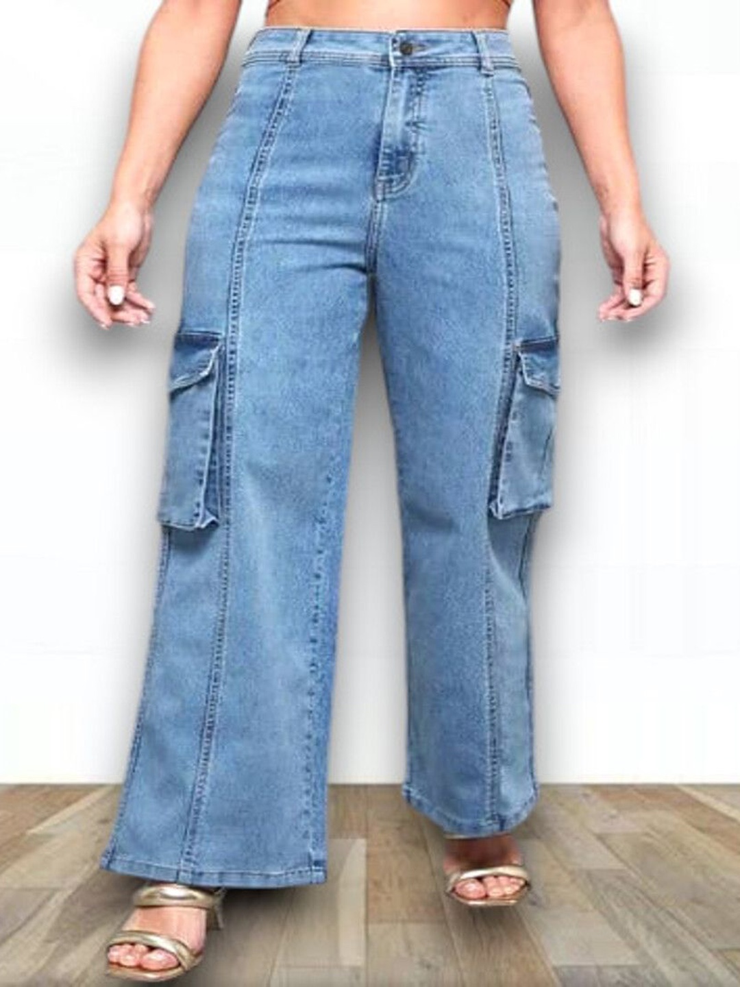 

Perfect Outlet Women High-Rise Light Fade Stretchable Jeans, Blue