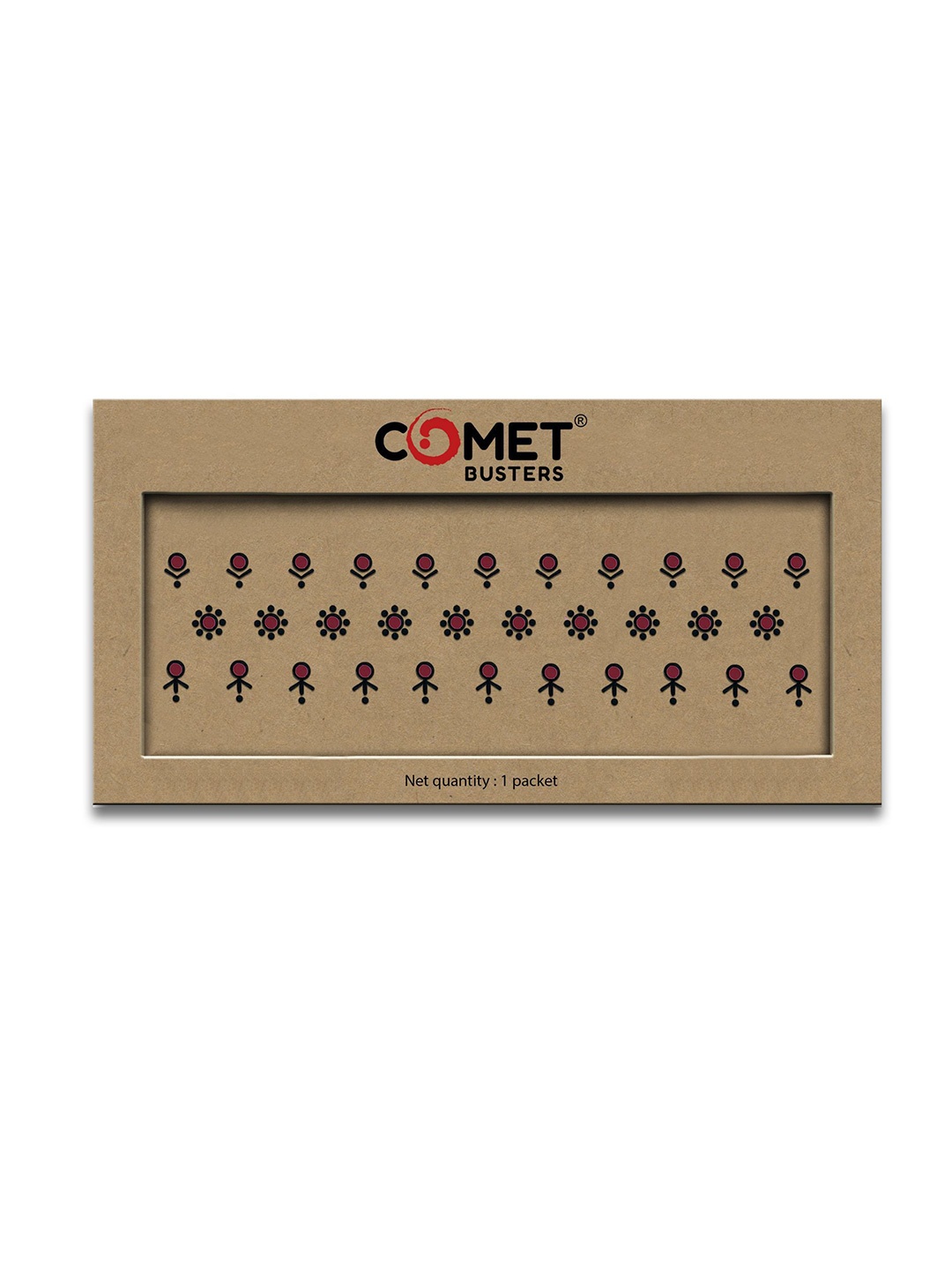 

Comet Busters Beautiful Traditional Ethnic Motifs Bindi - Maroon