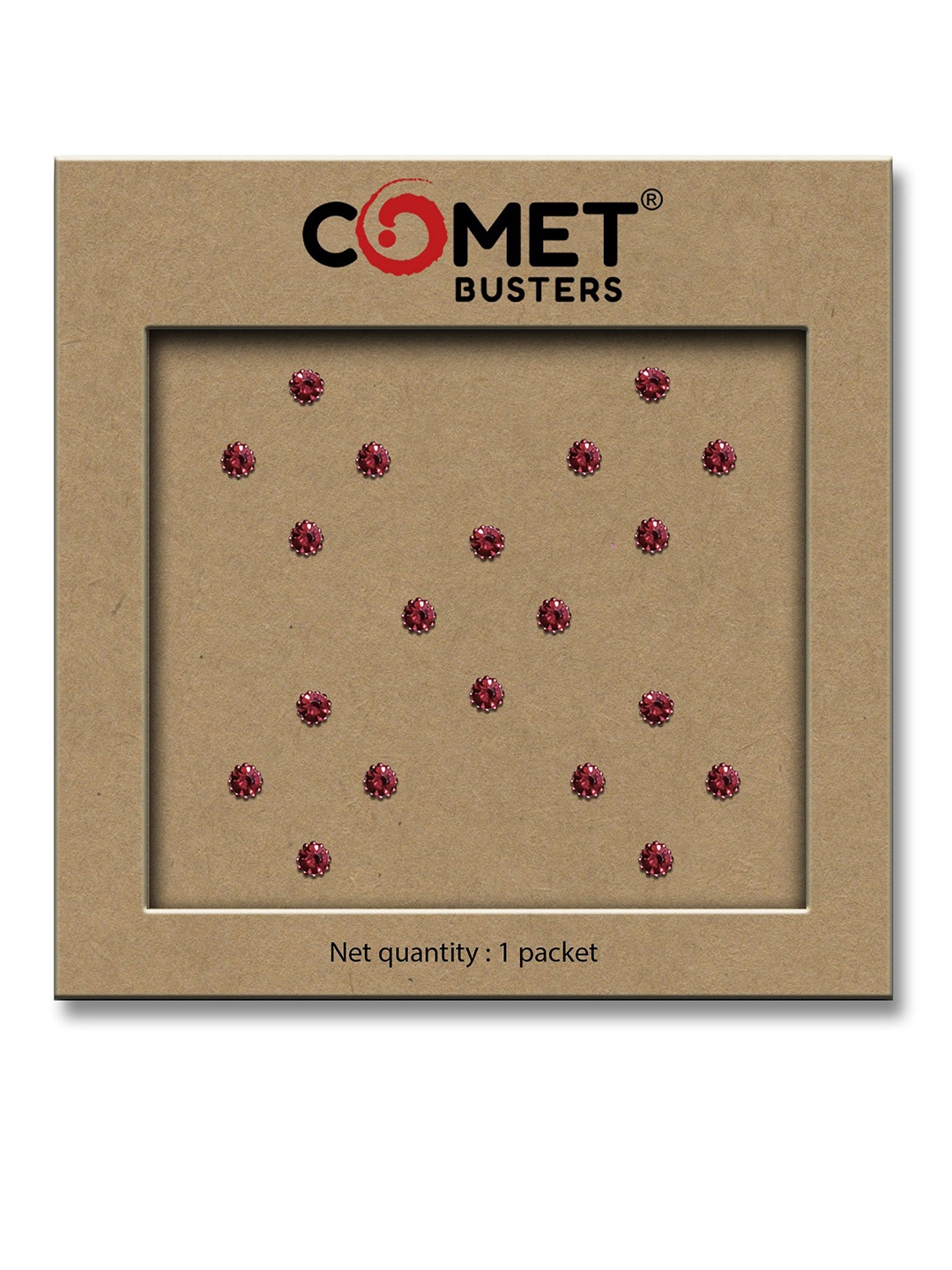 

Comet Busters Beautiful Traditional Circular Bindi - Maroon