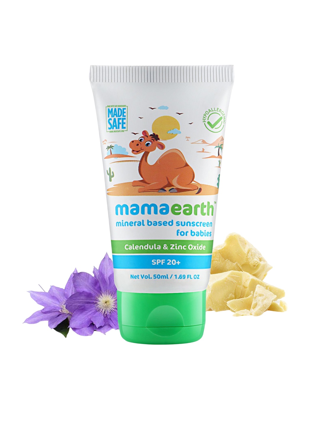 

Mamaearth Mineral Based Sunscreen For Babies - 50 ml, White