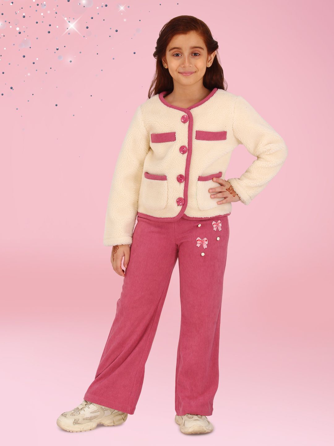 

CUTECUMBER Girls Coat with Trousers, Rust