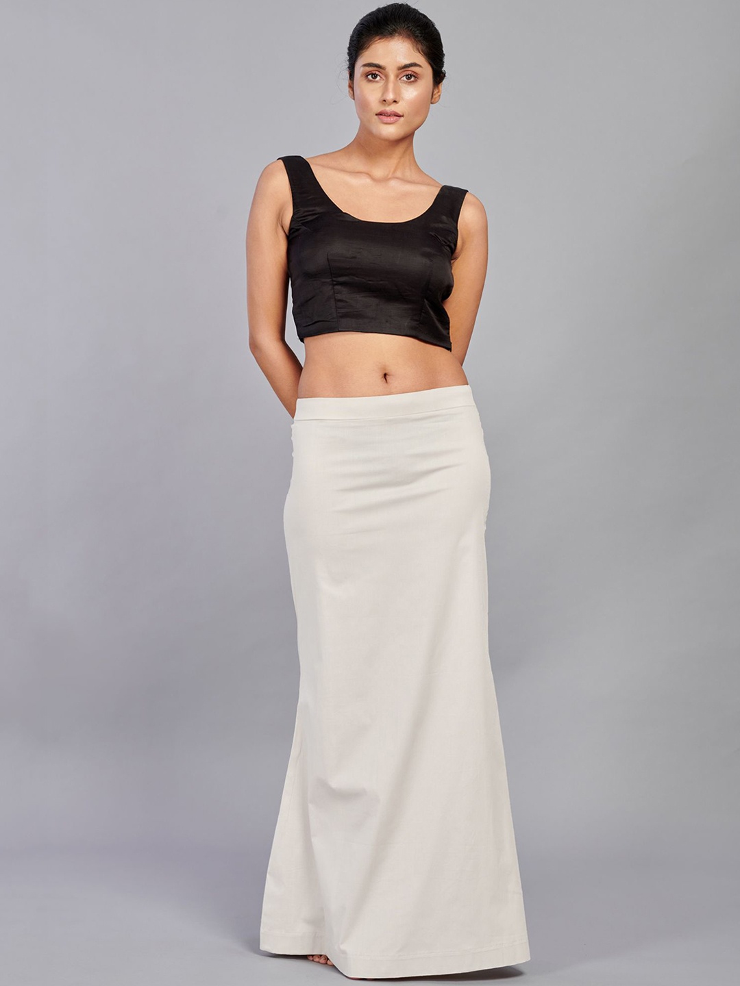 

I AM BY DOLLY JAIN D'coat Simple Petticoat Saree Shapewear, Off white