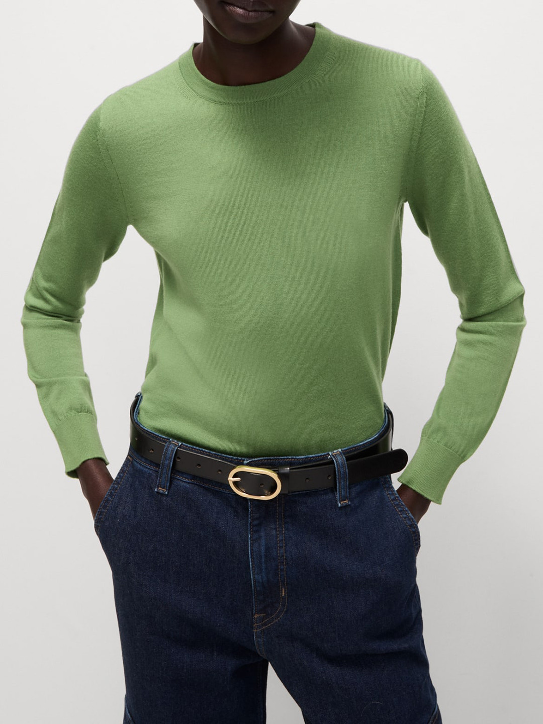 

Marks & Spencer Women Woollen Pullover, Green