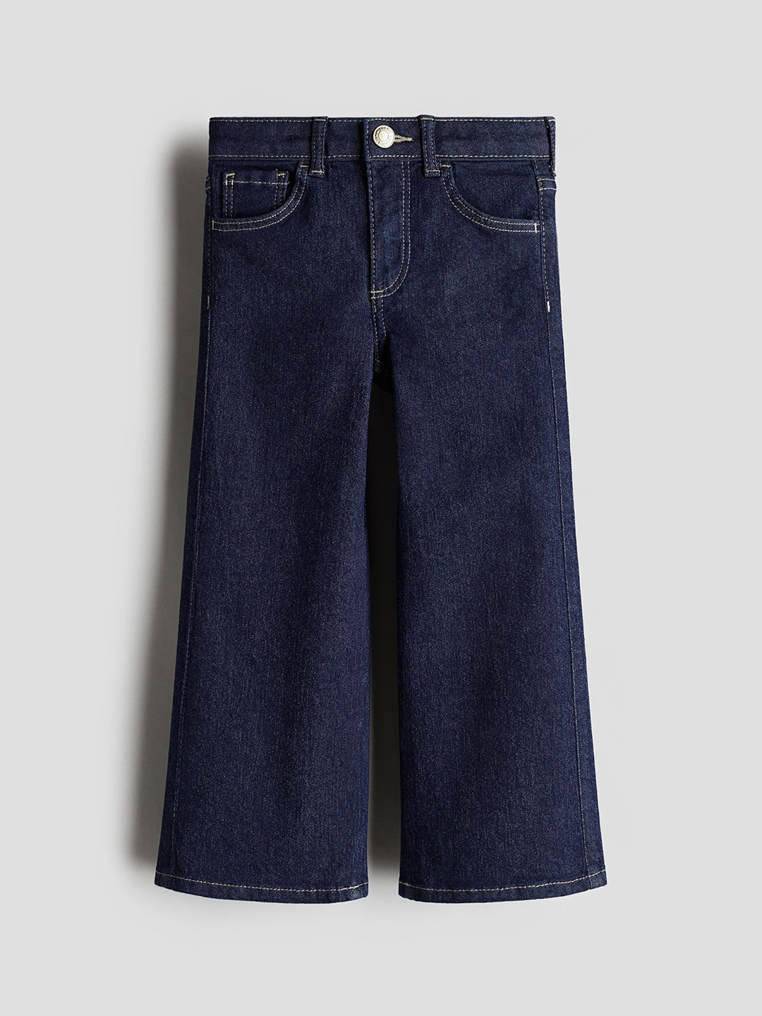 

H&M Superstretch Wide Leg Jeans, Navy blue