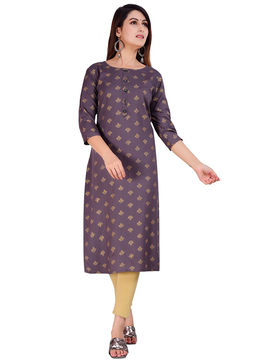 

Aarti Fashion Women Floral Printed Kurta, Purple