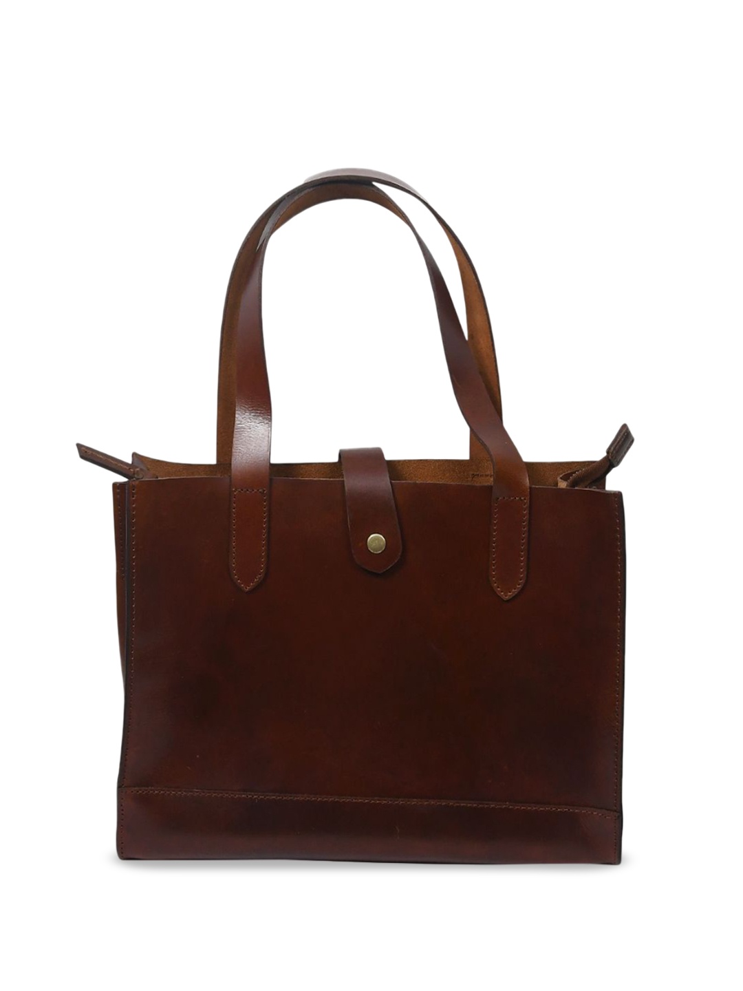 

Celtic Women Solid Leather Structured Shoulder Bag, Brown