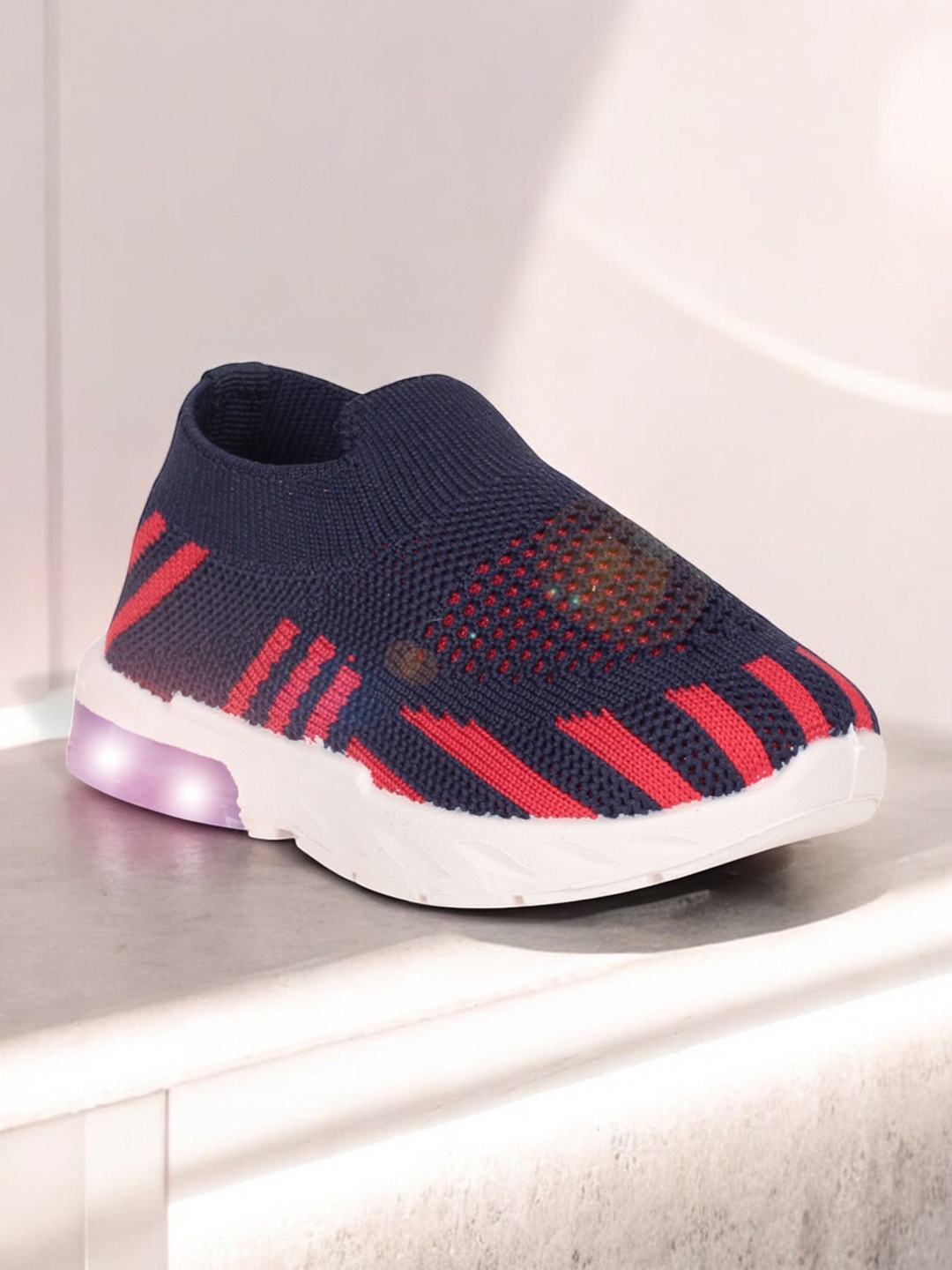 

Lil Lollipop Unisex Kids Woven Design Skate Shoes, Navy blue