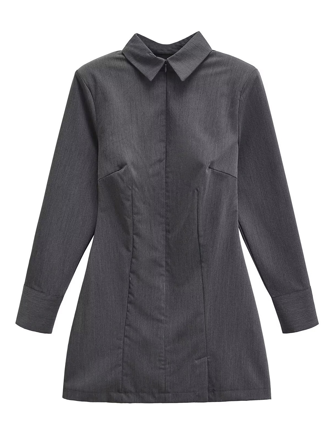 

LULU & SKY Shirt Dress, Grey
