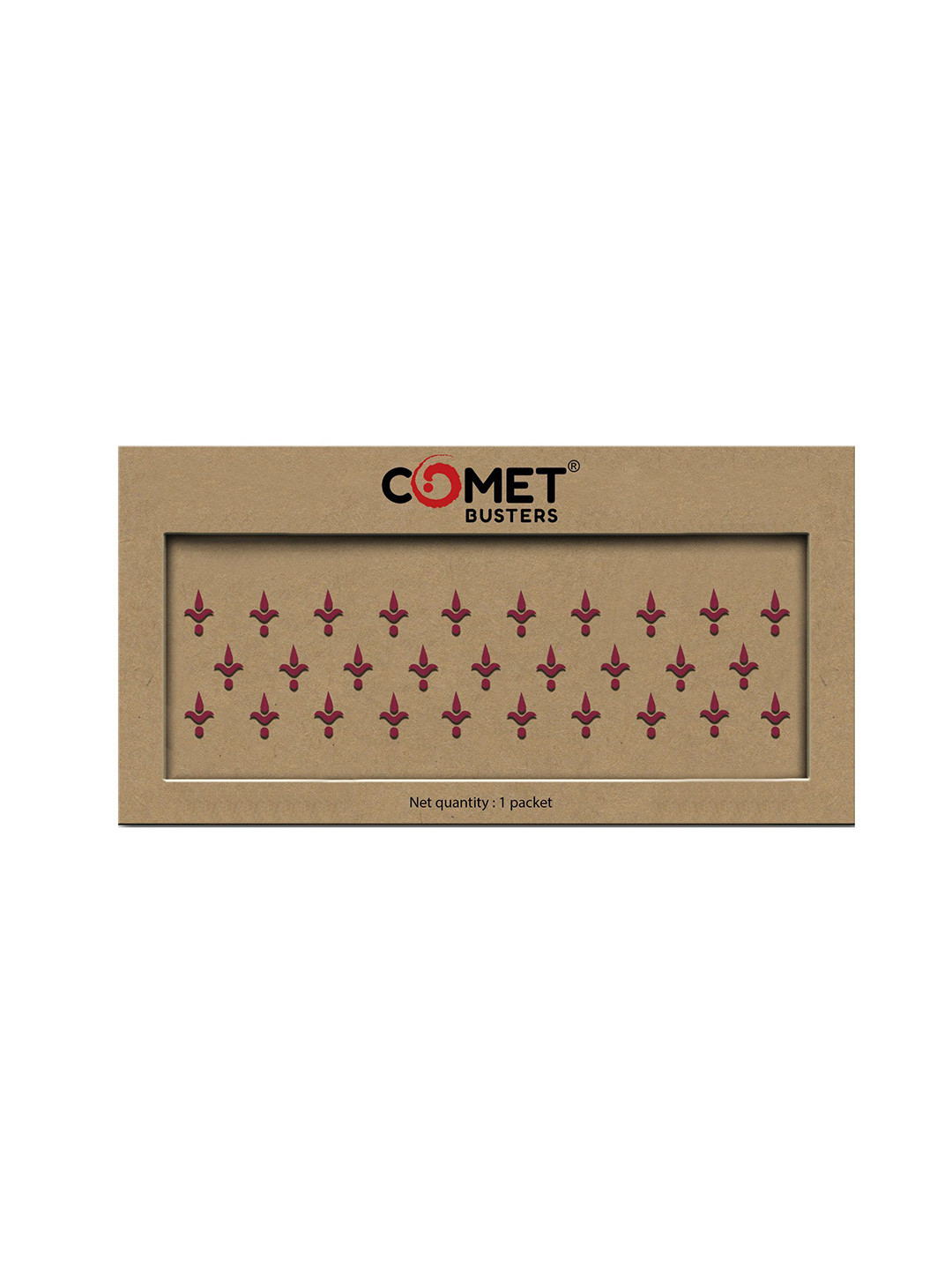 

Comet Busters Beautiful Traditional Designer Bindi - Maroon