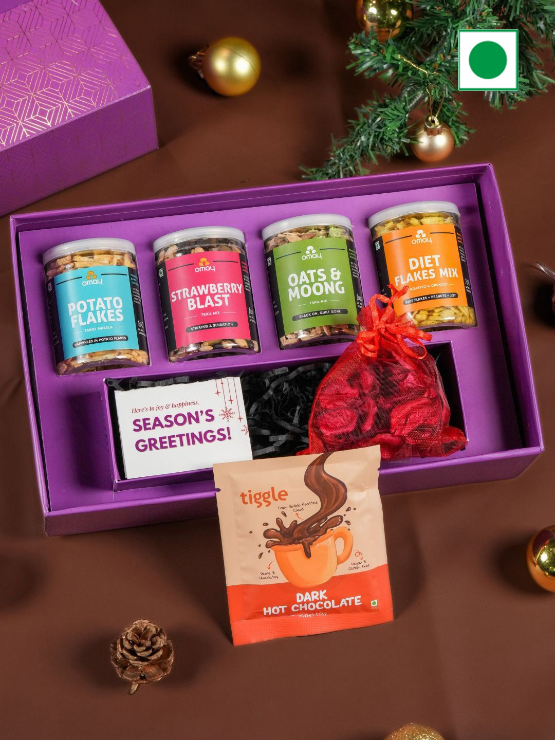 

Omay Foods Unisex Set Of 7 Pieces Assorted Gift Set, Purple