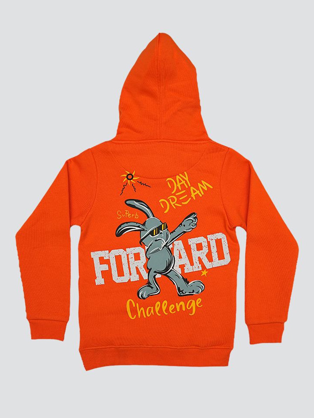 

TWIX Boys Printed Hooded Sweatshirt, Orange